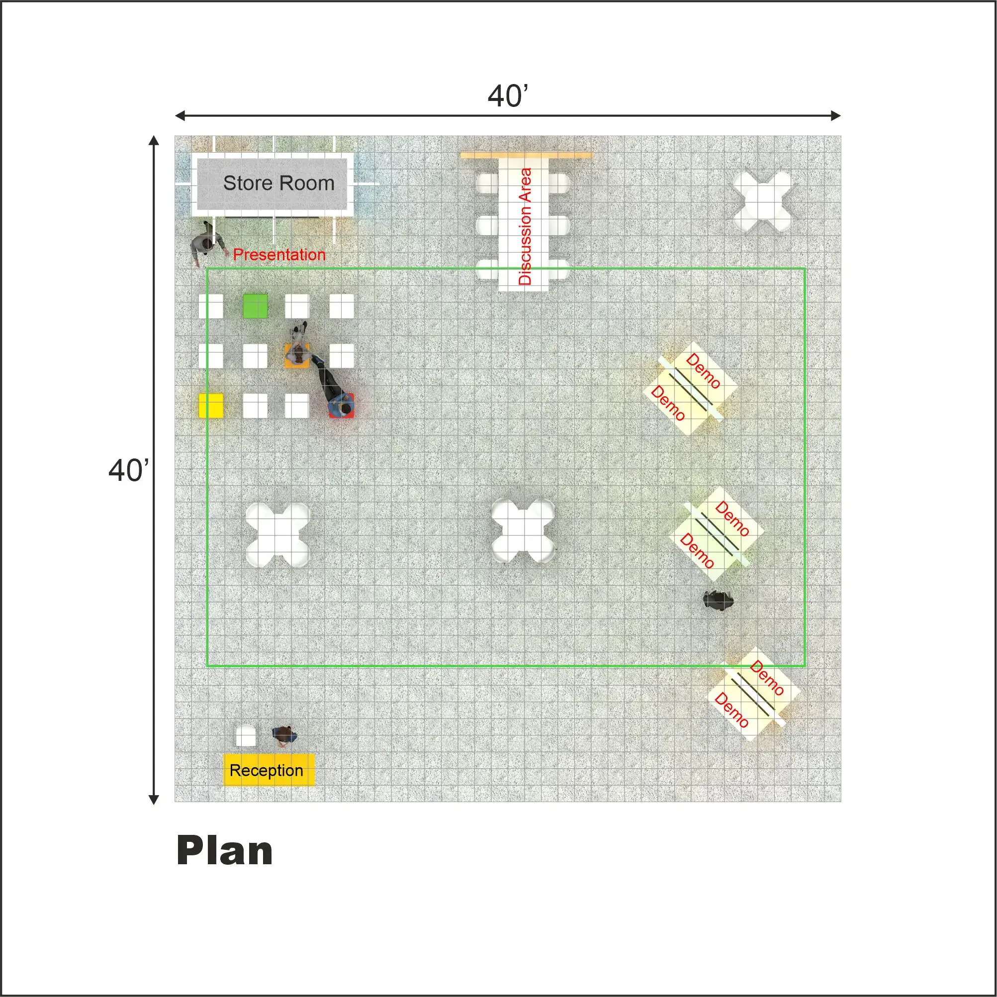 40x40 booth rental RLU4040 27 - image8