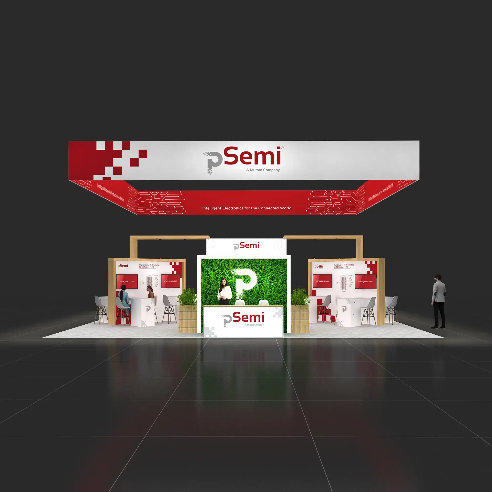 40x40 booth rental RLU4040 30 - image1