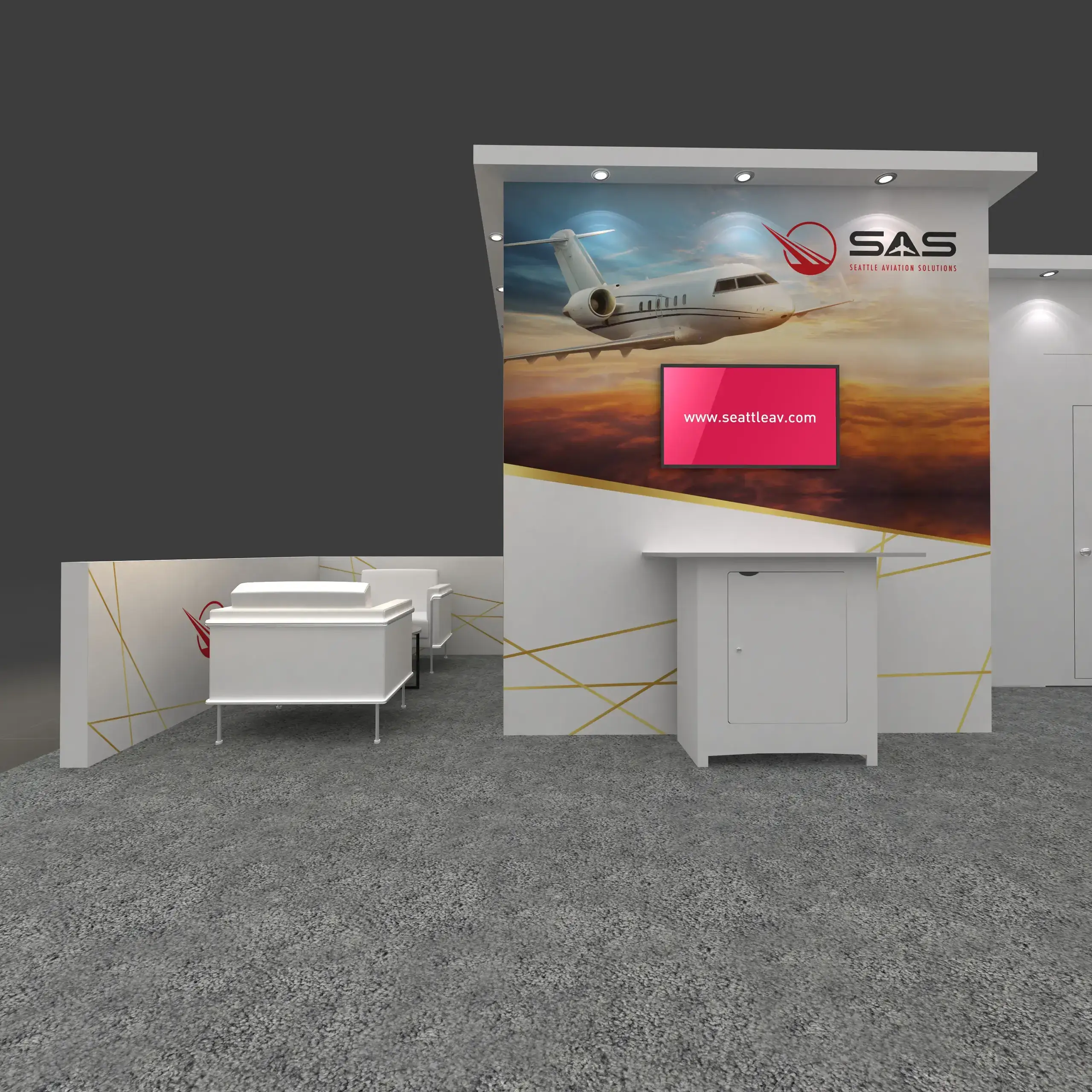 40x40 booth rental RLU4040 31 - image2