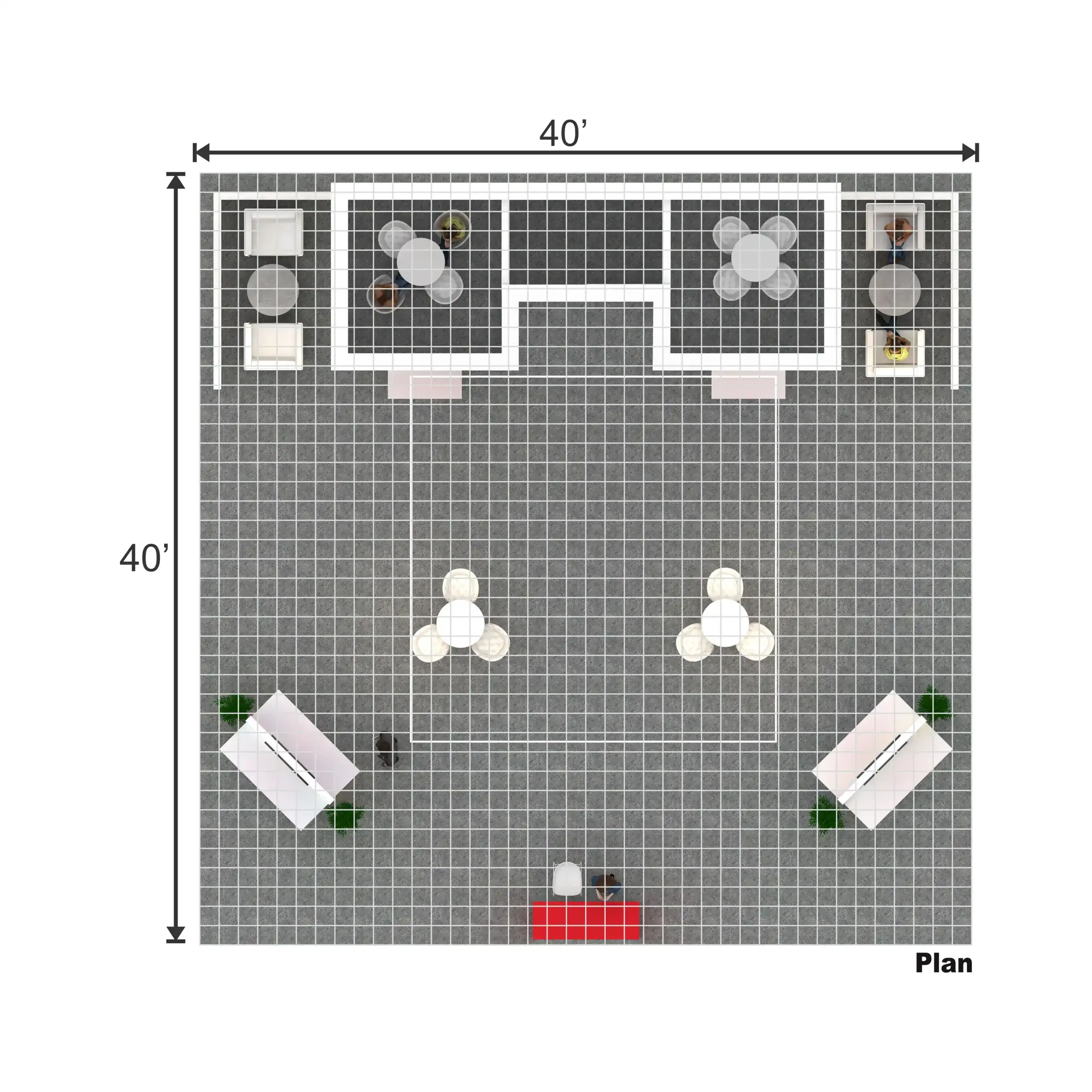 40x40 booth rental RLU4040 31 - image12