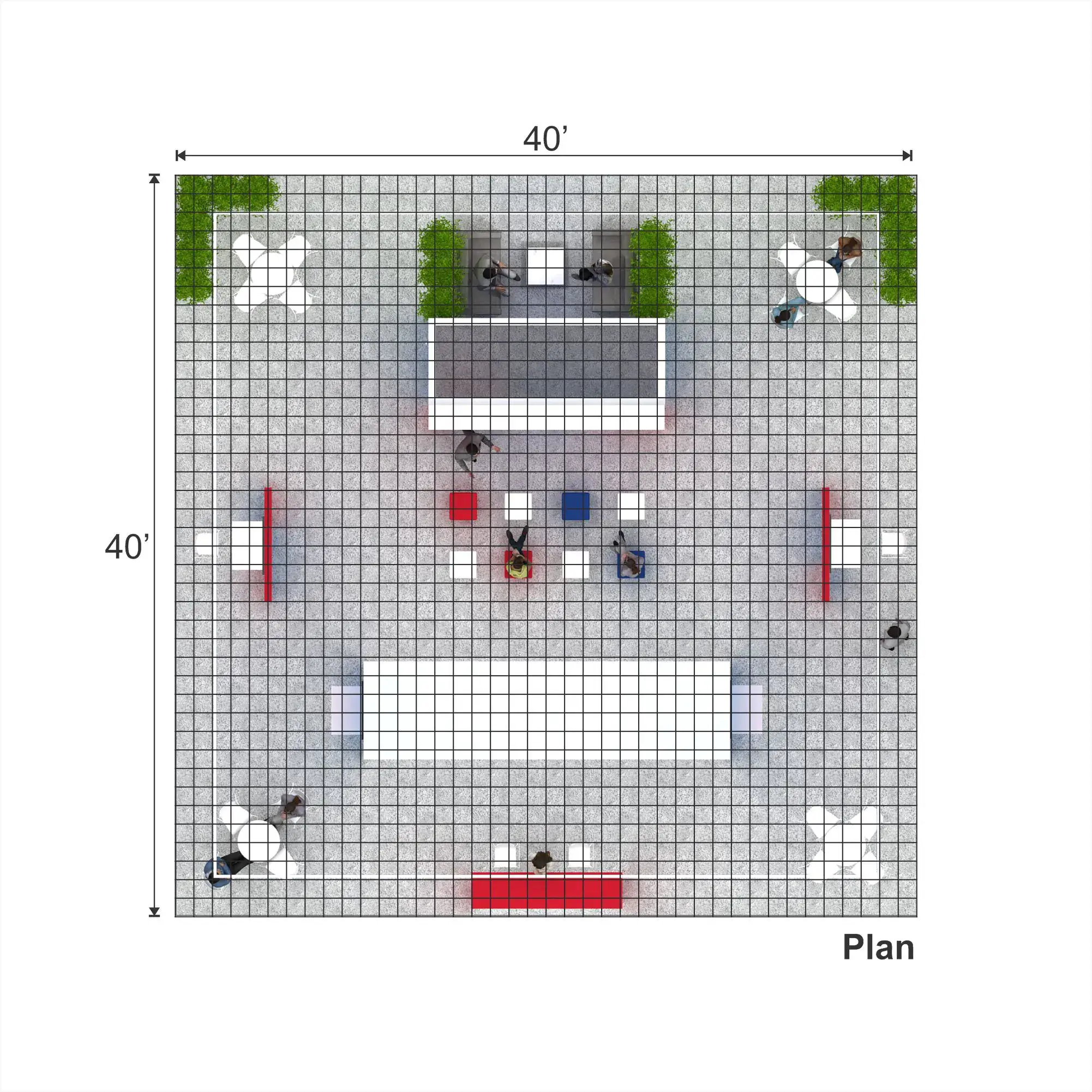 40x40 booth rental RLU4040 36 - image10