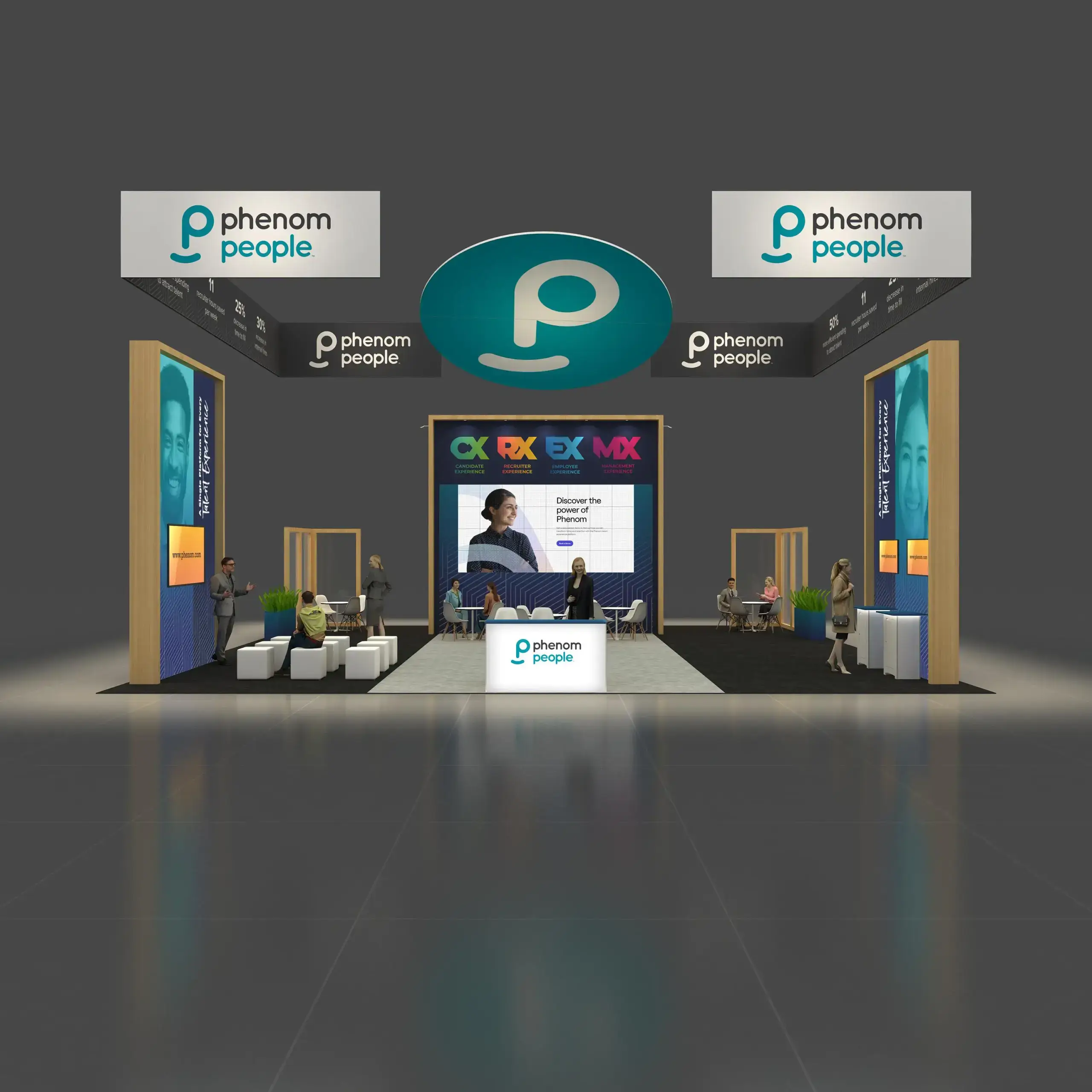 40x40 booth rental RLU4040 37 - image1