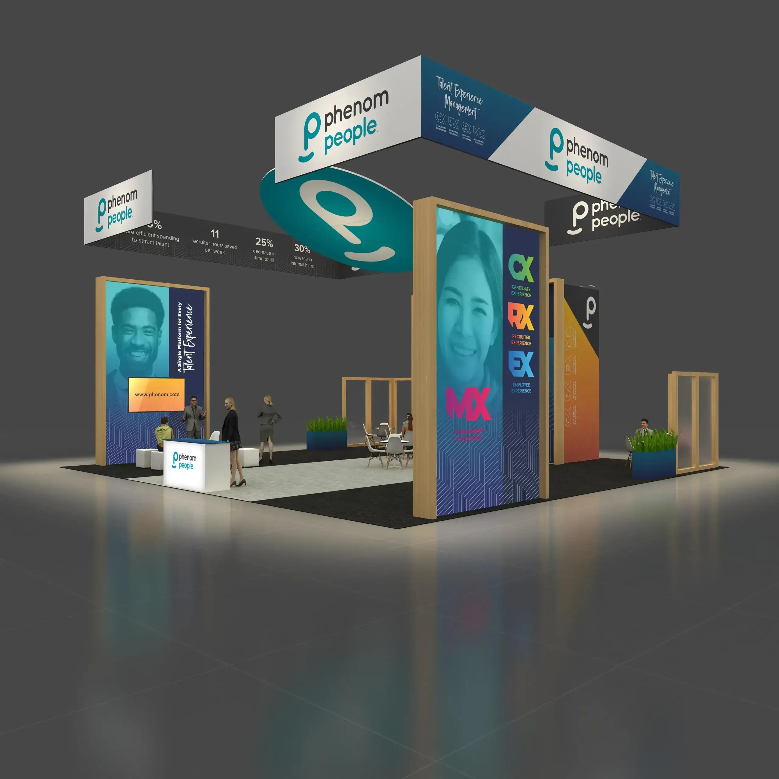 40x40 booth rental RLU4040 37 - image3