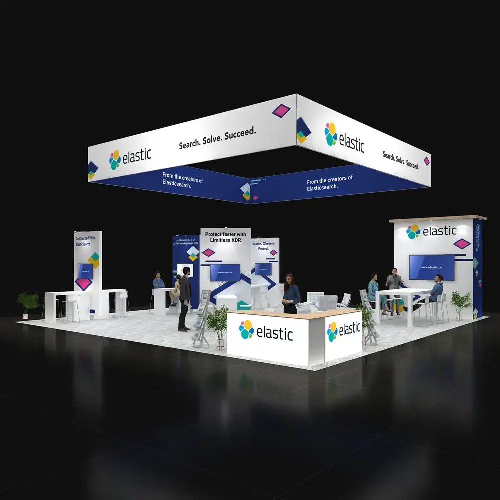 40x40 booth rental RLU4040 39 - image1