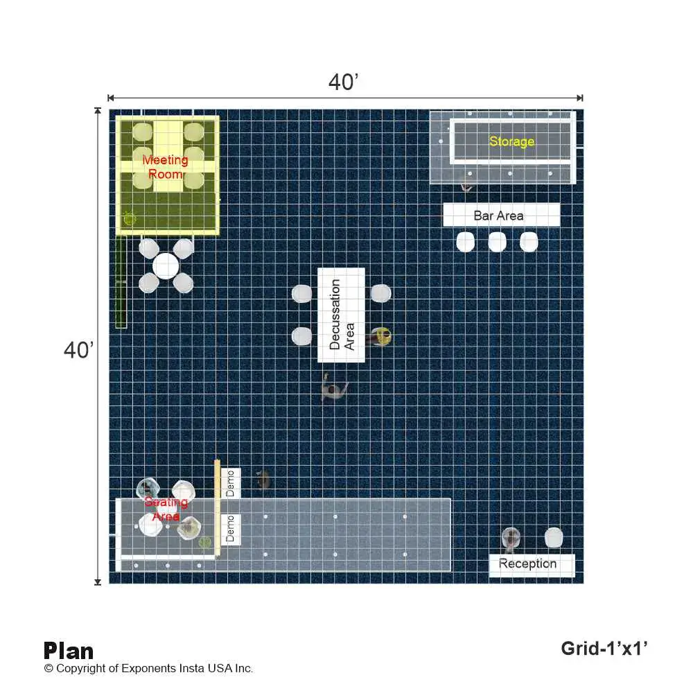 40x40 booth rental RLU4040 40 - image12