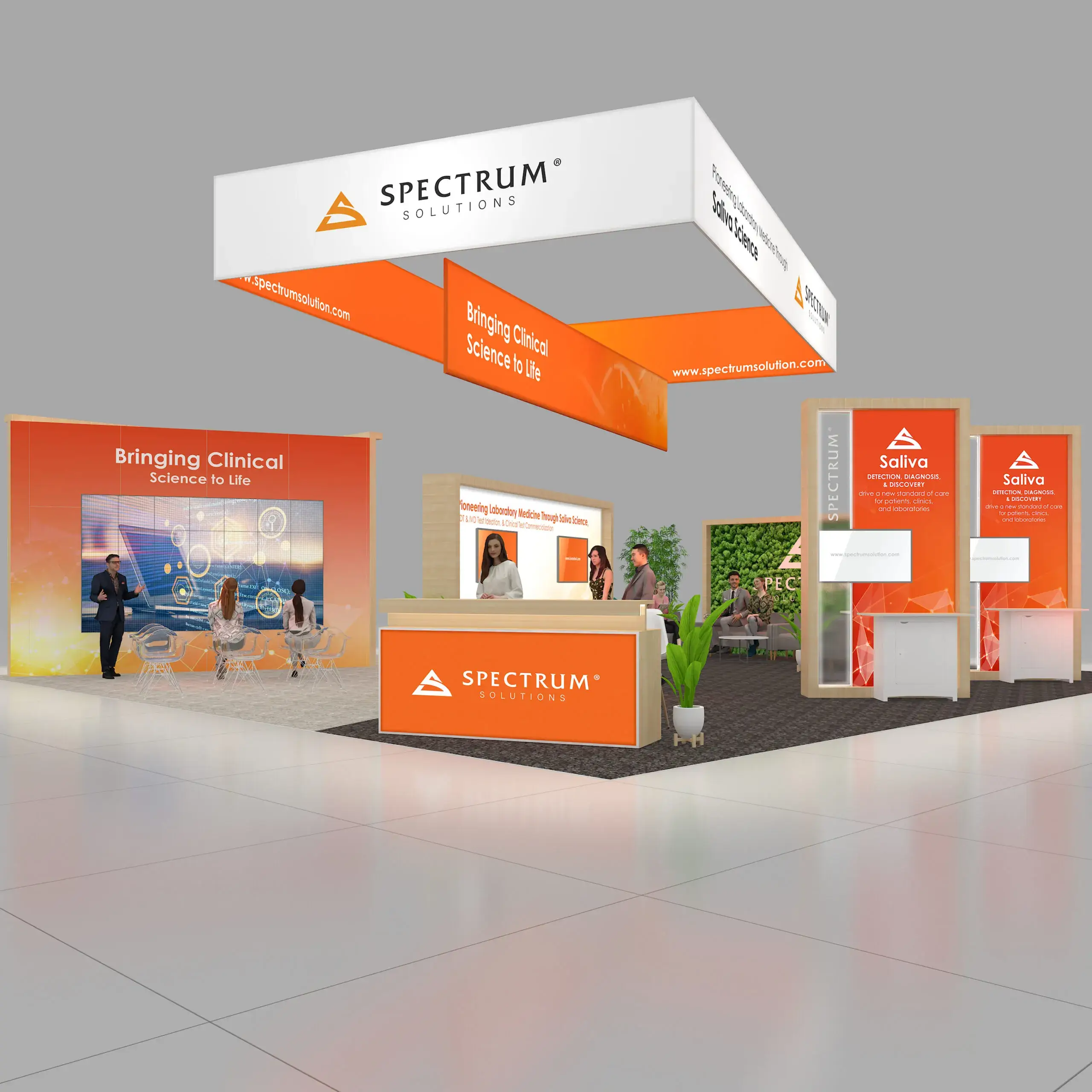 40x40 booth rental RLU4040 42 - image1
