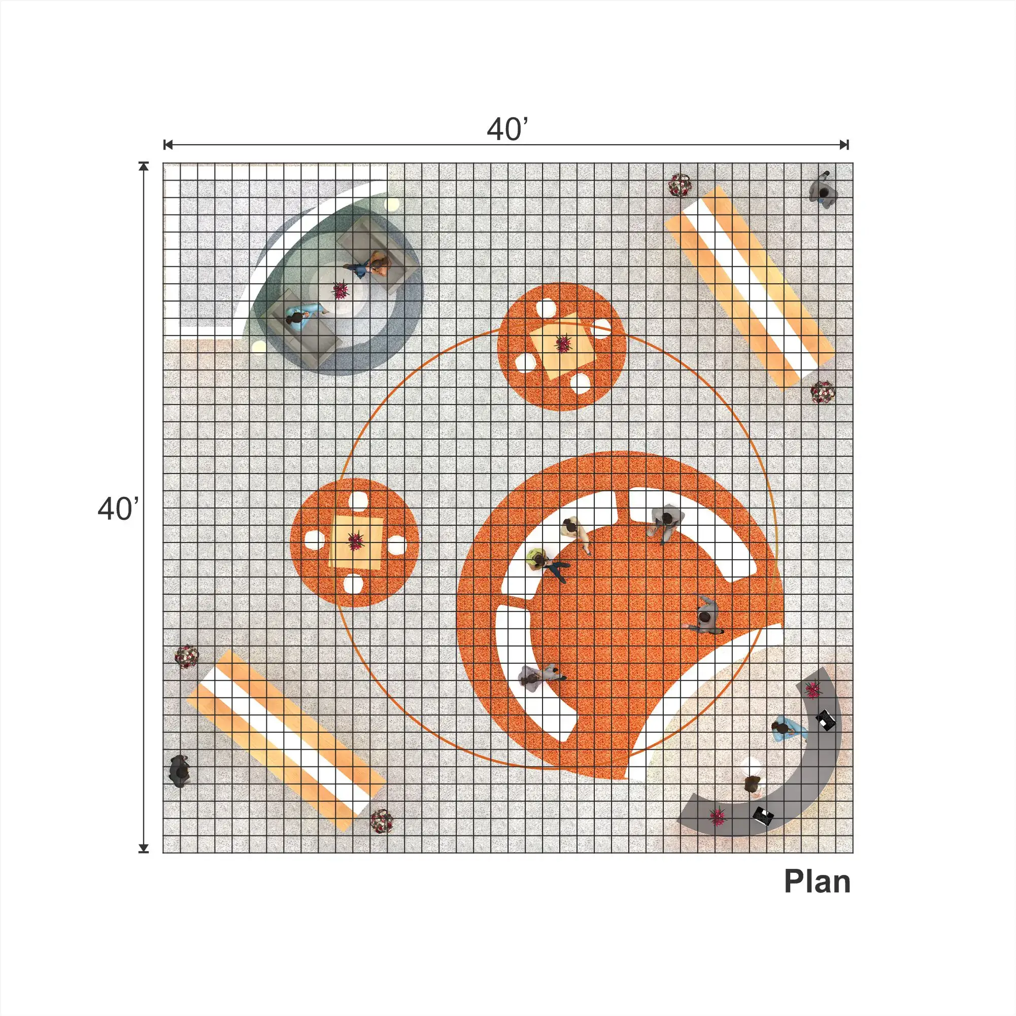 40x40 booth rental RLU4040 44 - image12