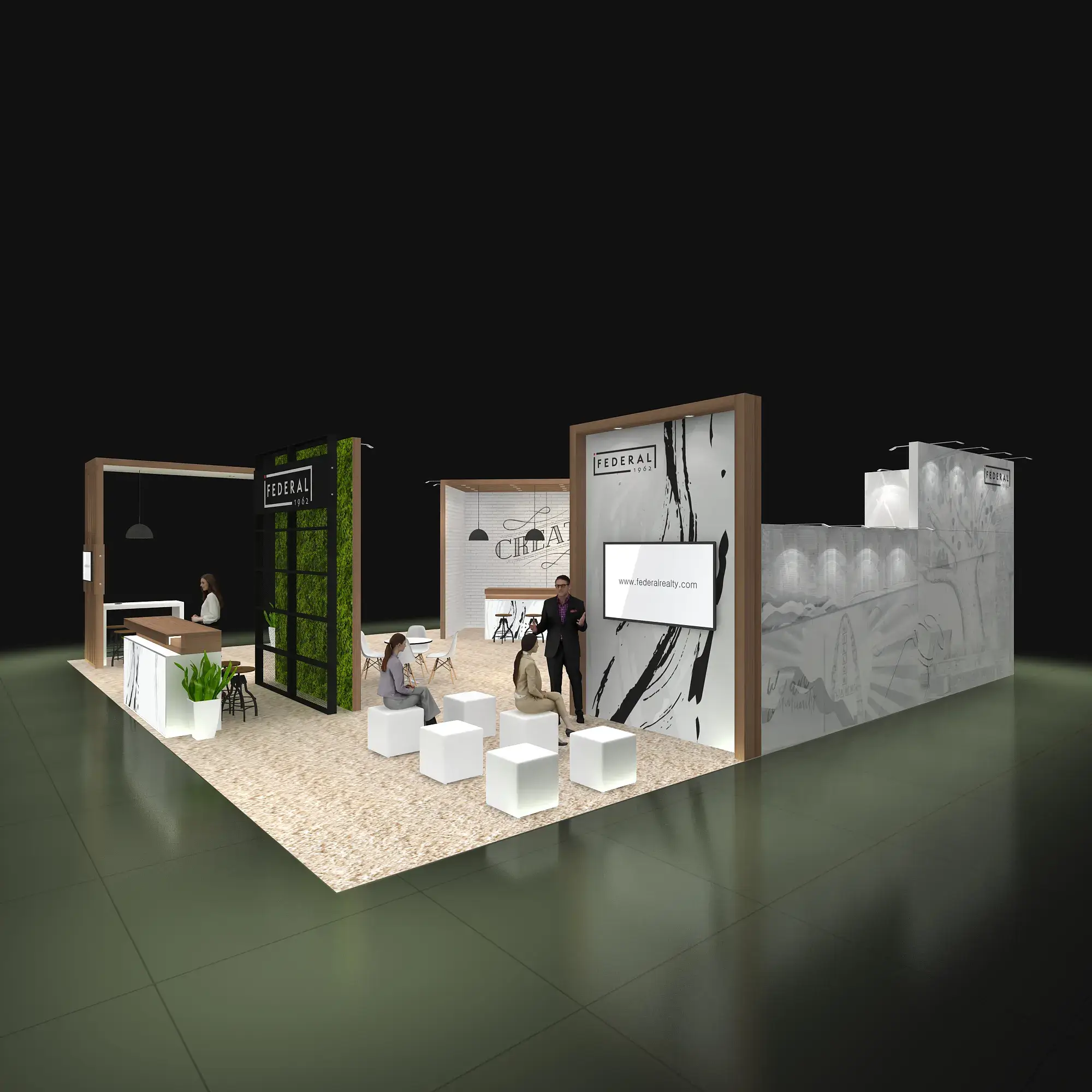 40x40 booth rental RLU4040 46 - image4