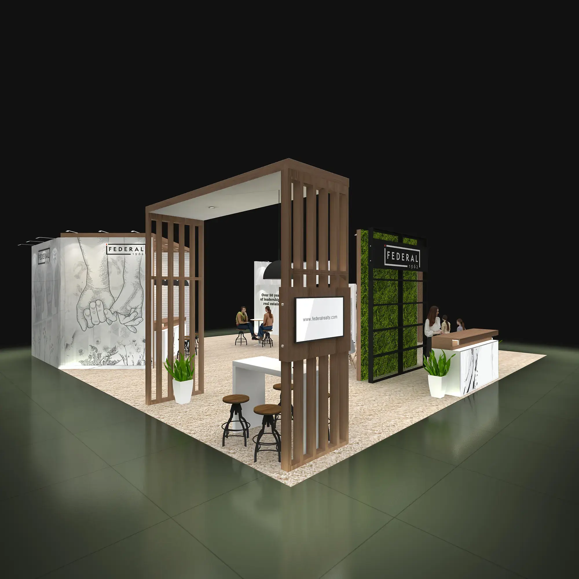 40x40 booth rental RLU4040 46 - image5