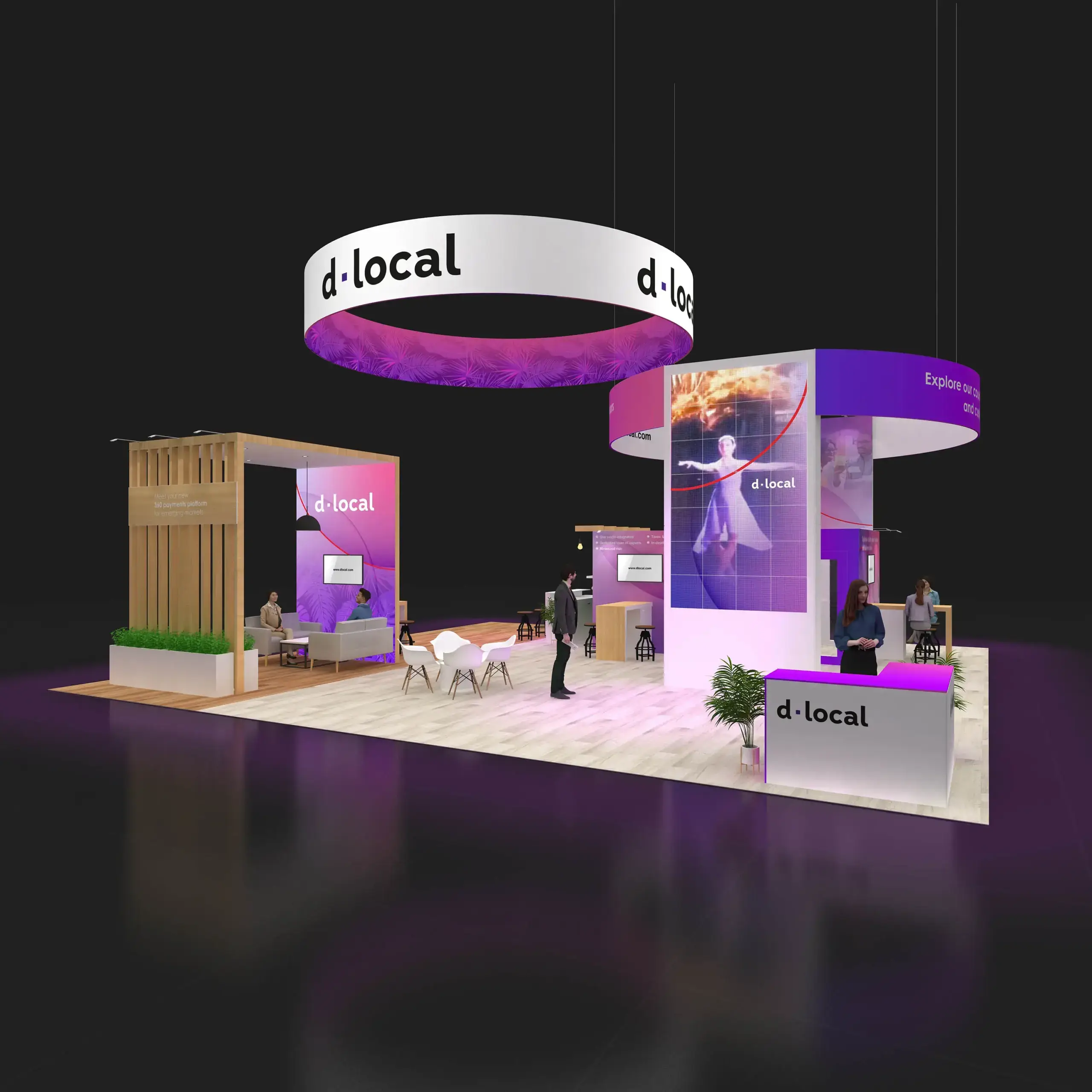 40x40 booth rental RLU4040 47 - image2