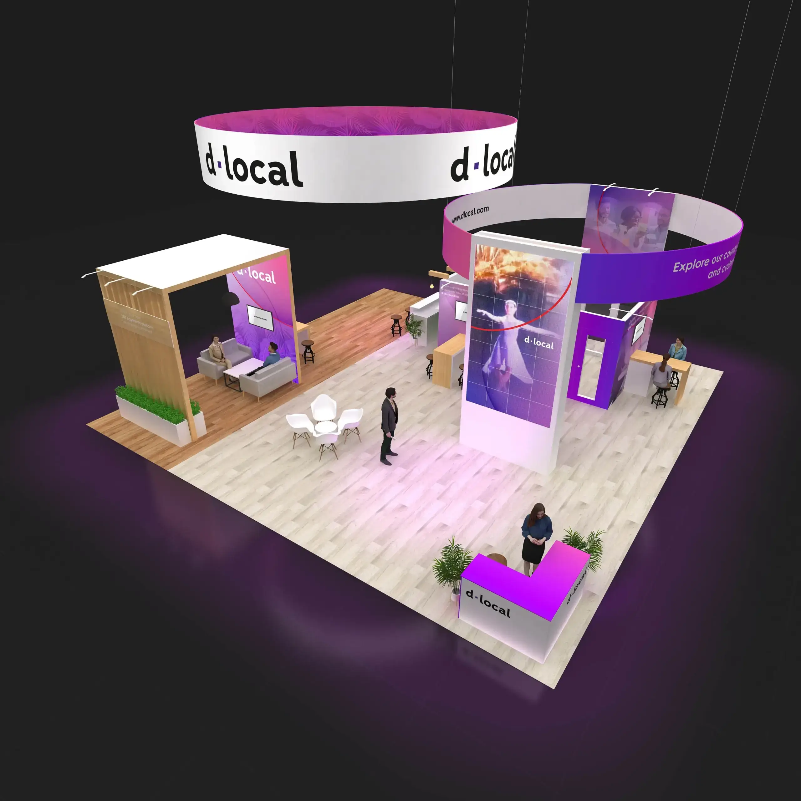 40x40 booth rental RLU4040 47 - image3