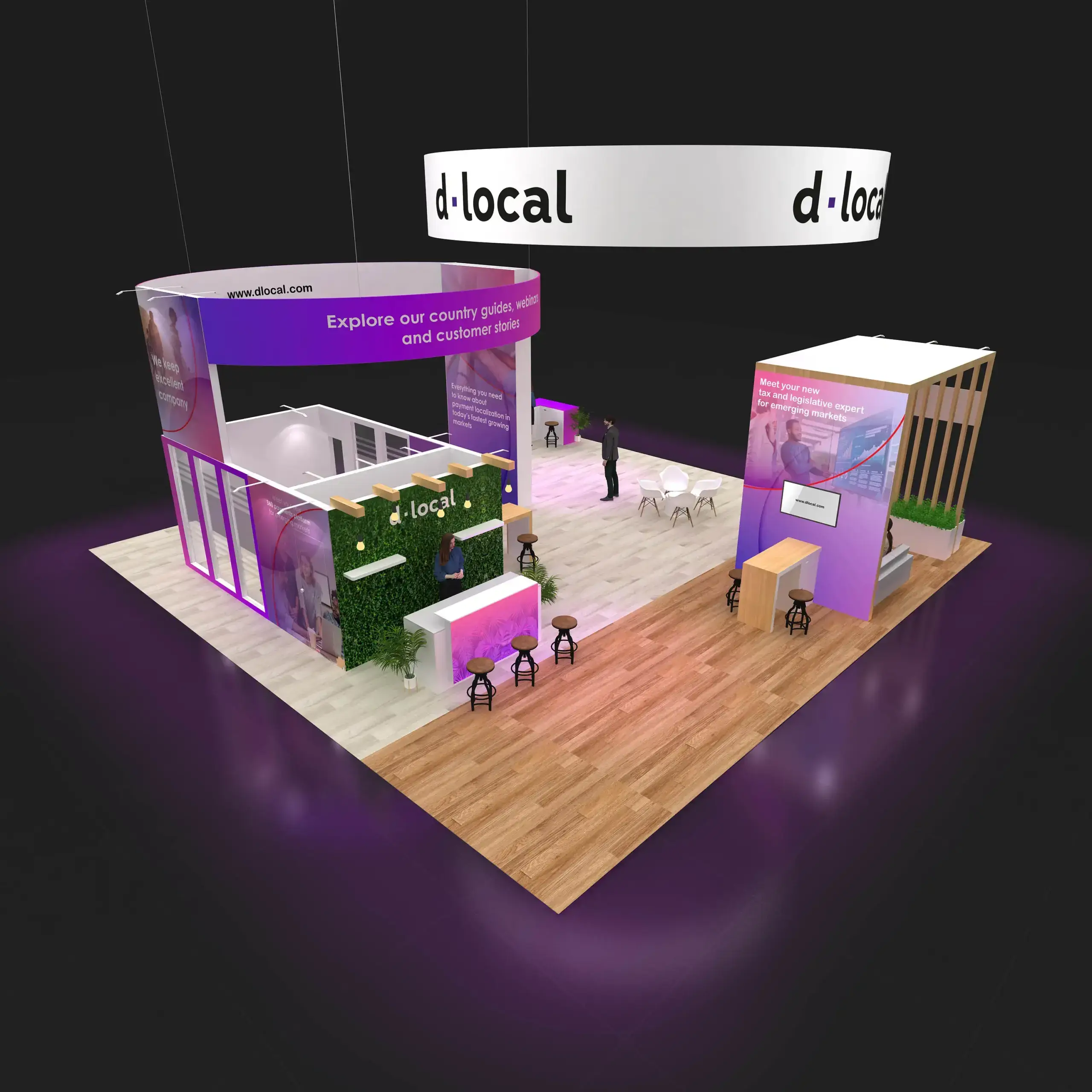 40x40 booth rental RLU4040 47 - image4