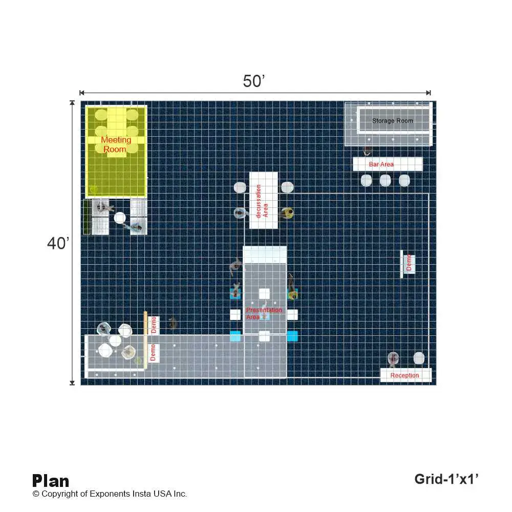 40x50 booth rental RLU4050 30 - image11