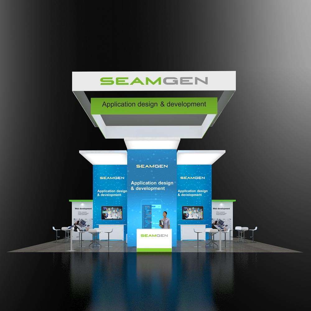 40x40 booth rental RLU4040 10 - image2