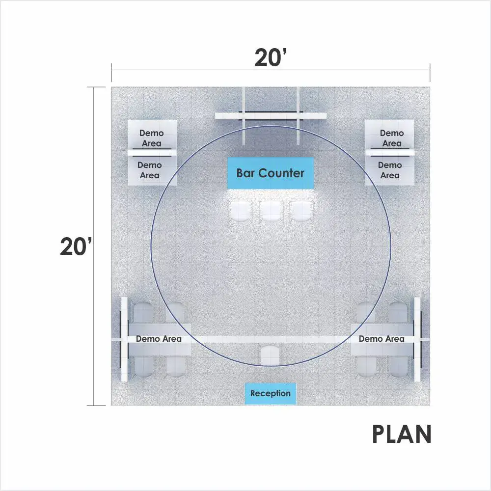 20x20 booth rental RLU2020 18 - image9