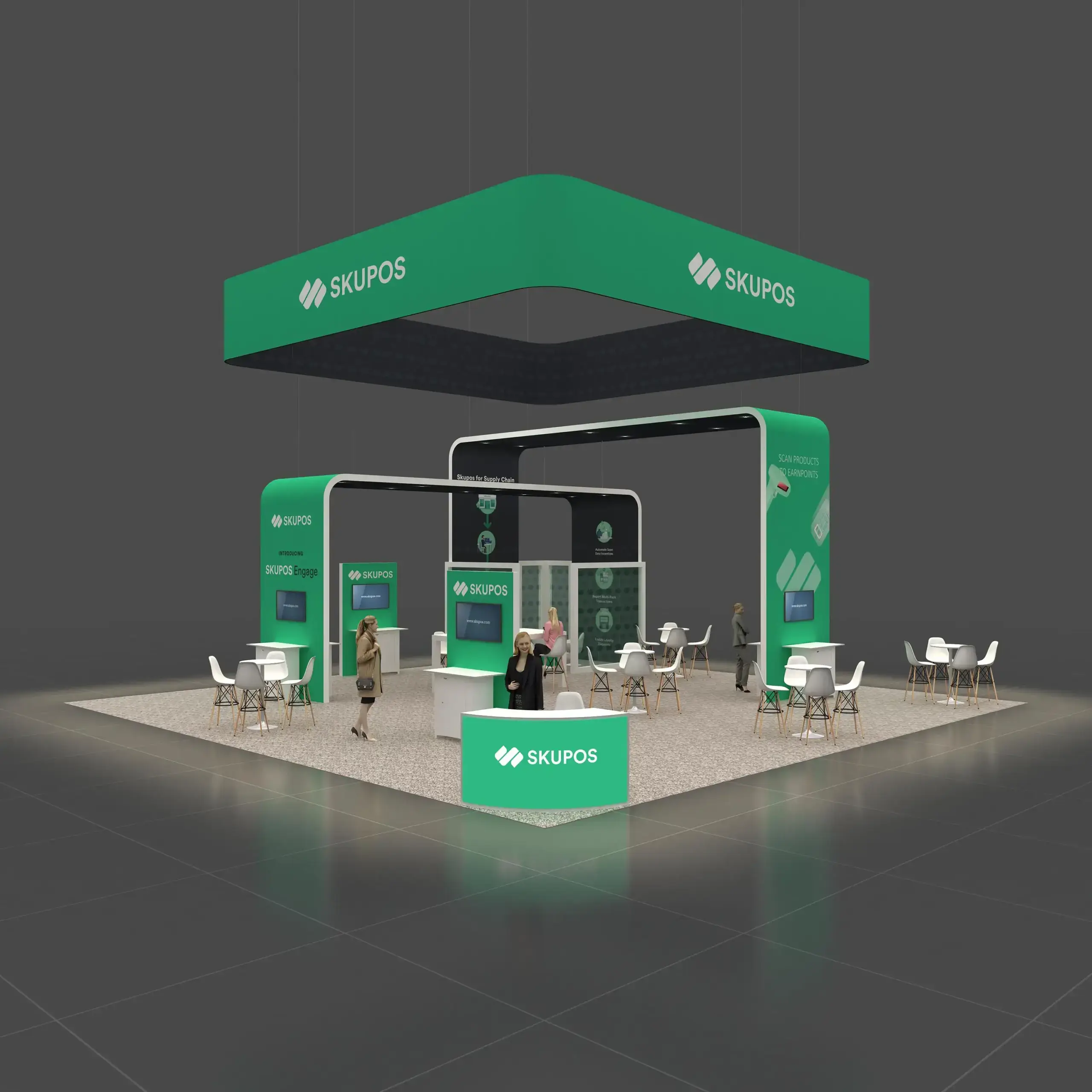 40x40 booth rental RLU4040 04 - image1