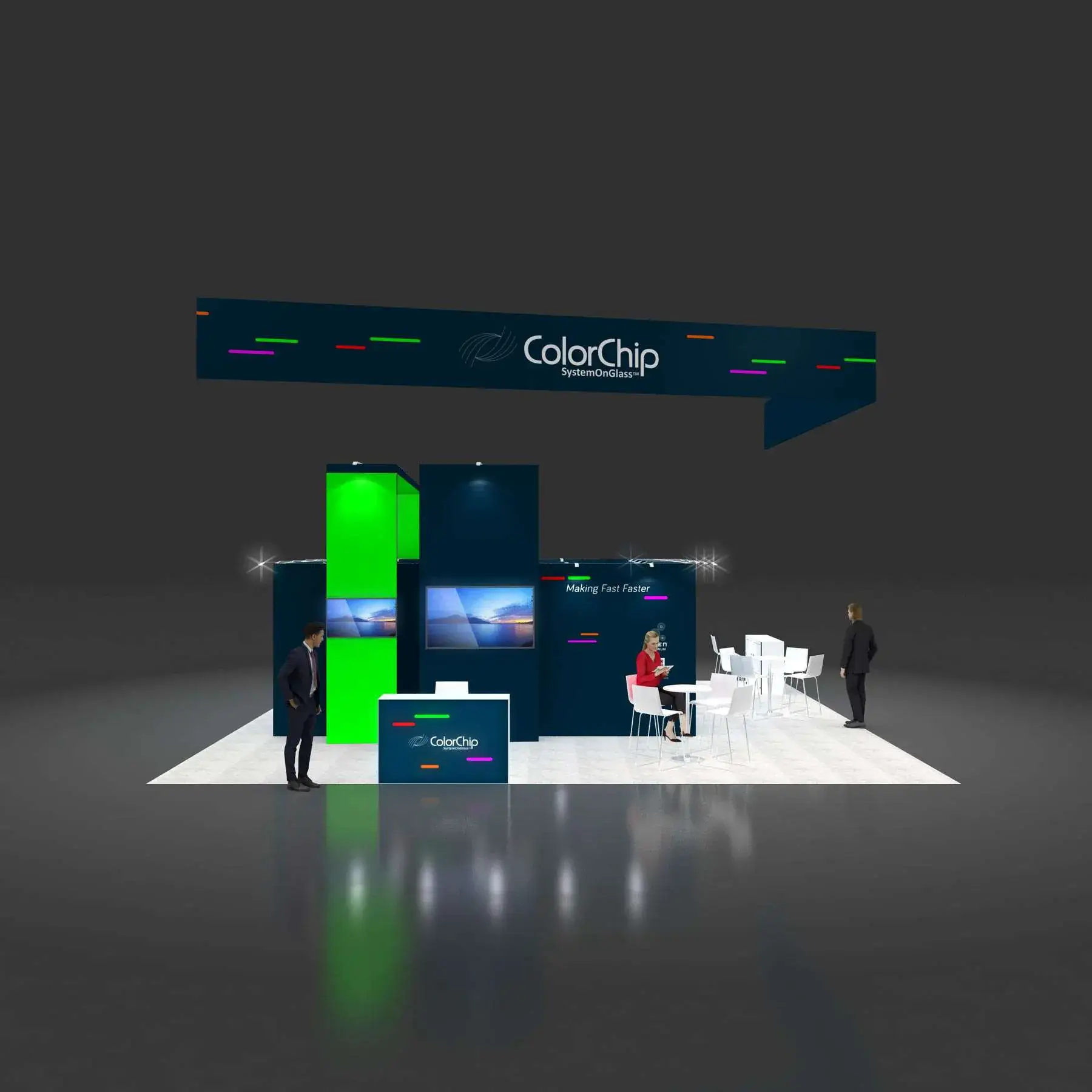 30x30 booth rental RLU3030 22 - image1