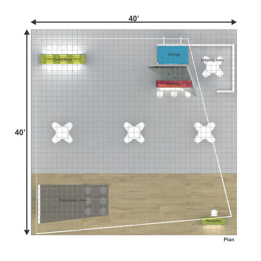 40x40 booth rental RLU4040 22 - image16