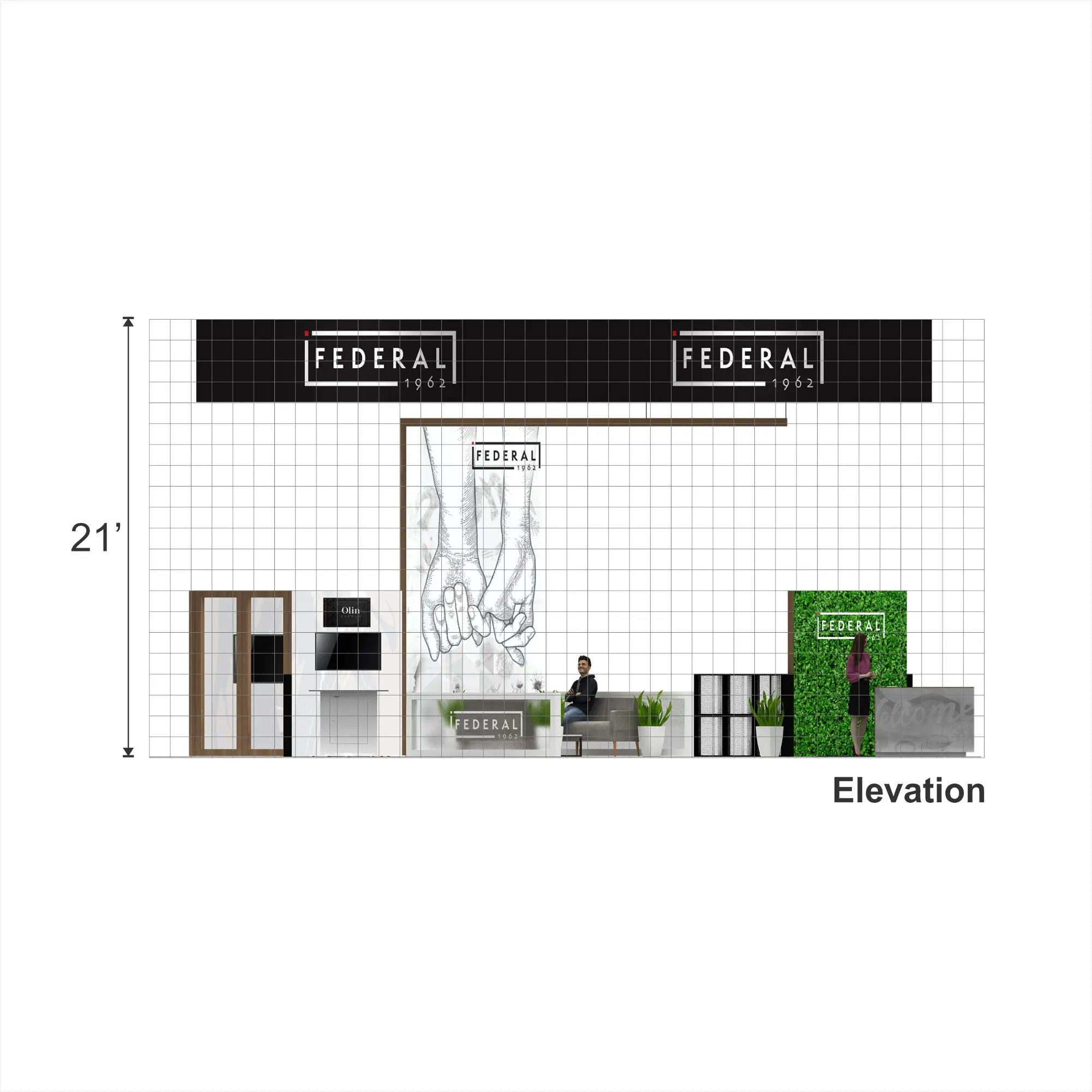 40x40 booth rental GRLU4040 09 - image9