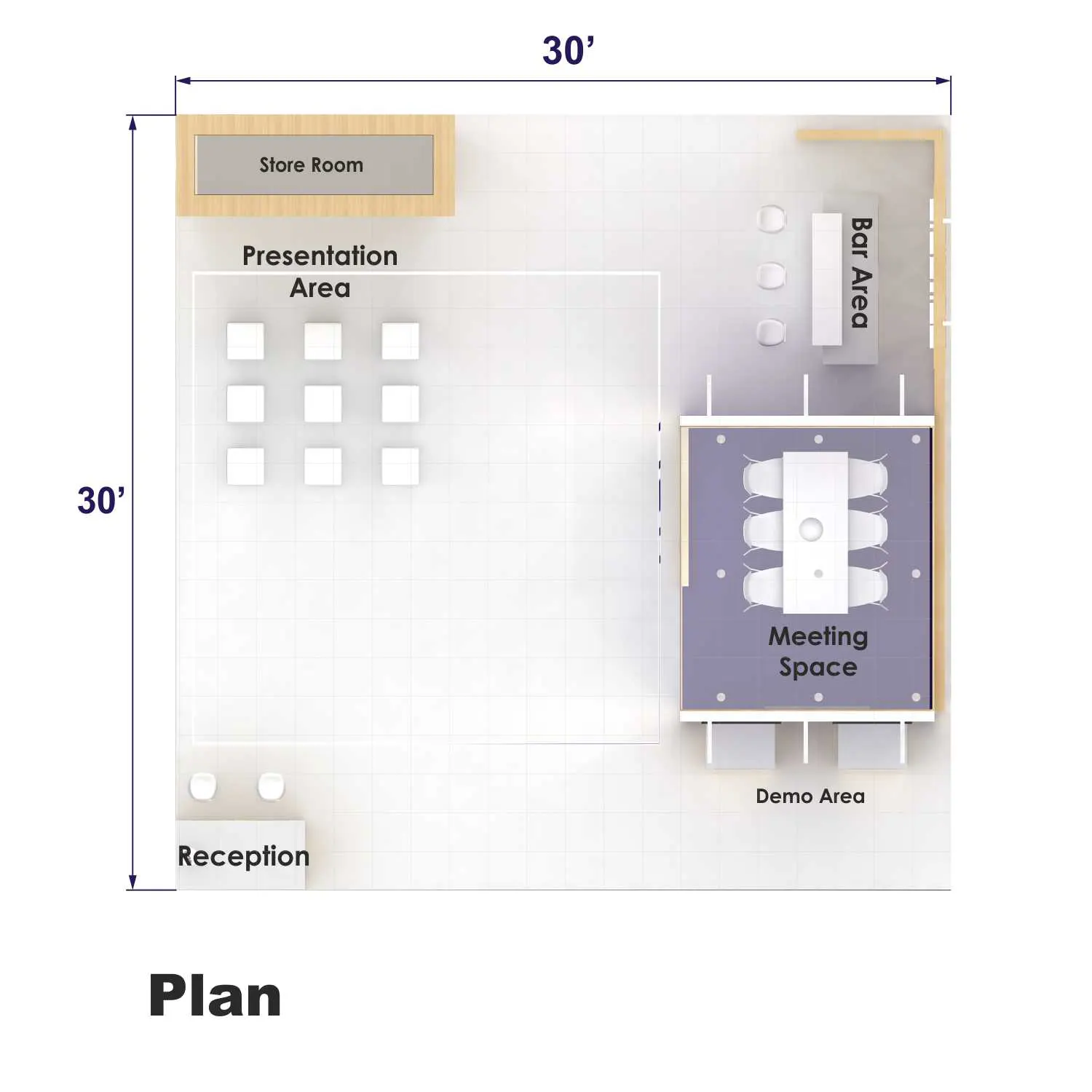 30x30 booth rental RLU3030 131 - image12
