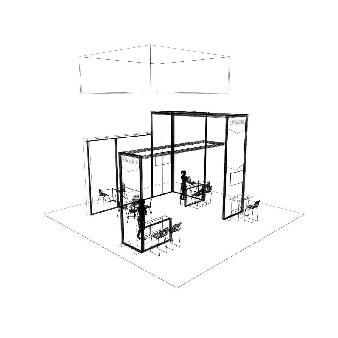 30x30 booth rental RLU3030 48 - image10