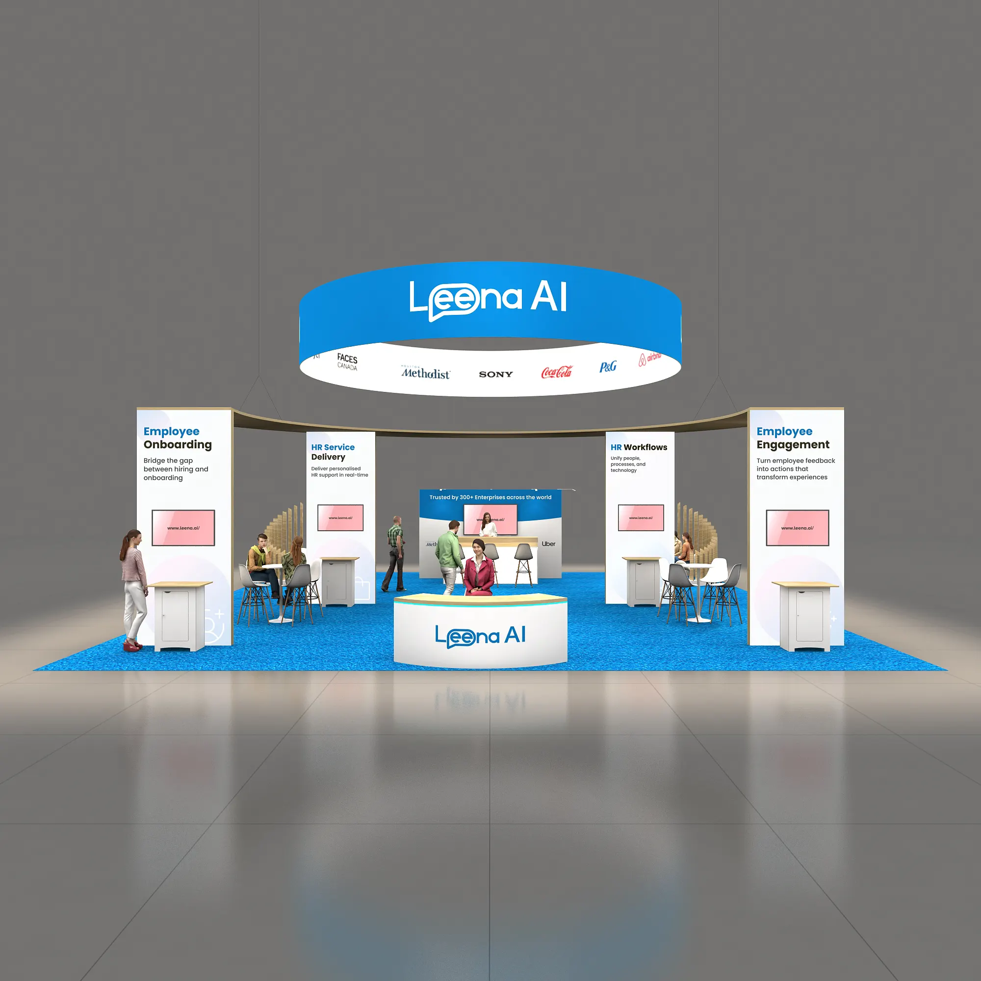 40x40 booth rental RLU4040 34 - image1
