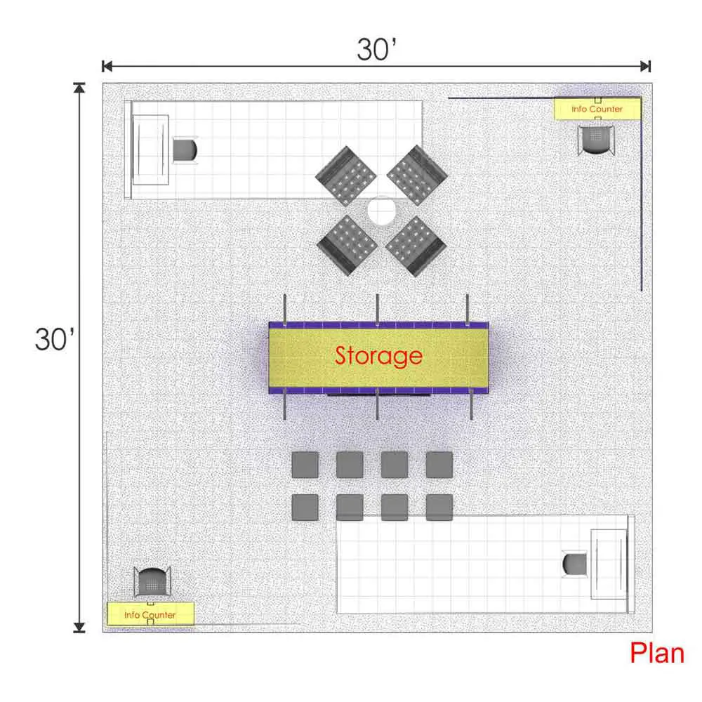 30x30 booth rental RLU3030 105 - image11