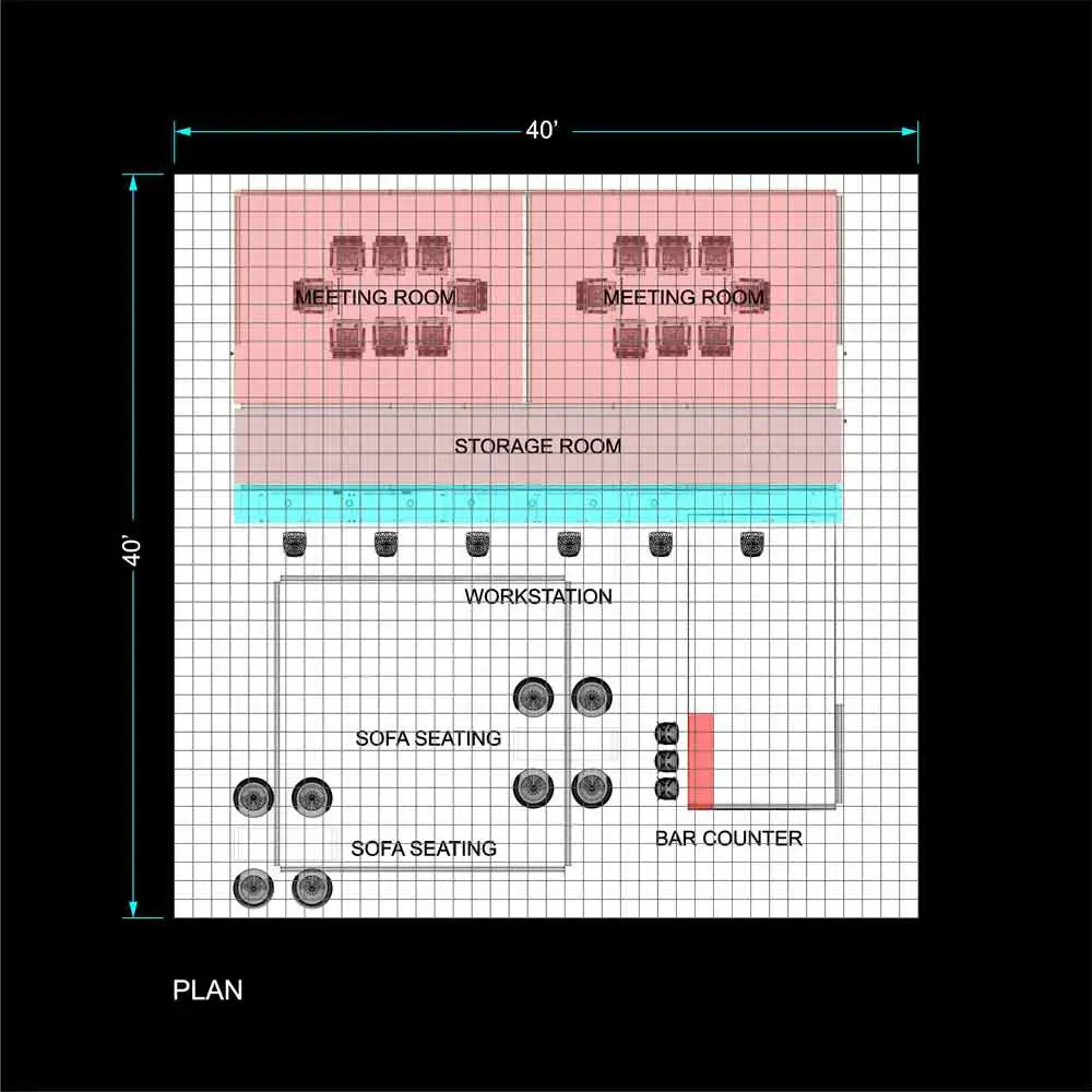 40x40 booth rental RLU4040 11 - image8