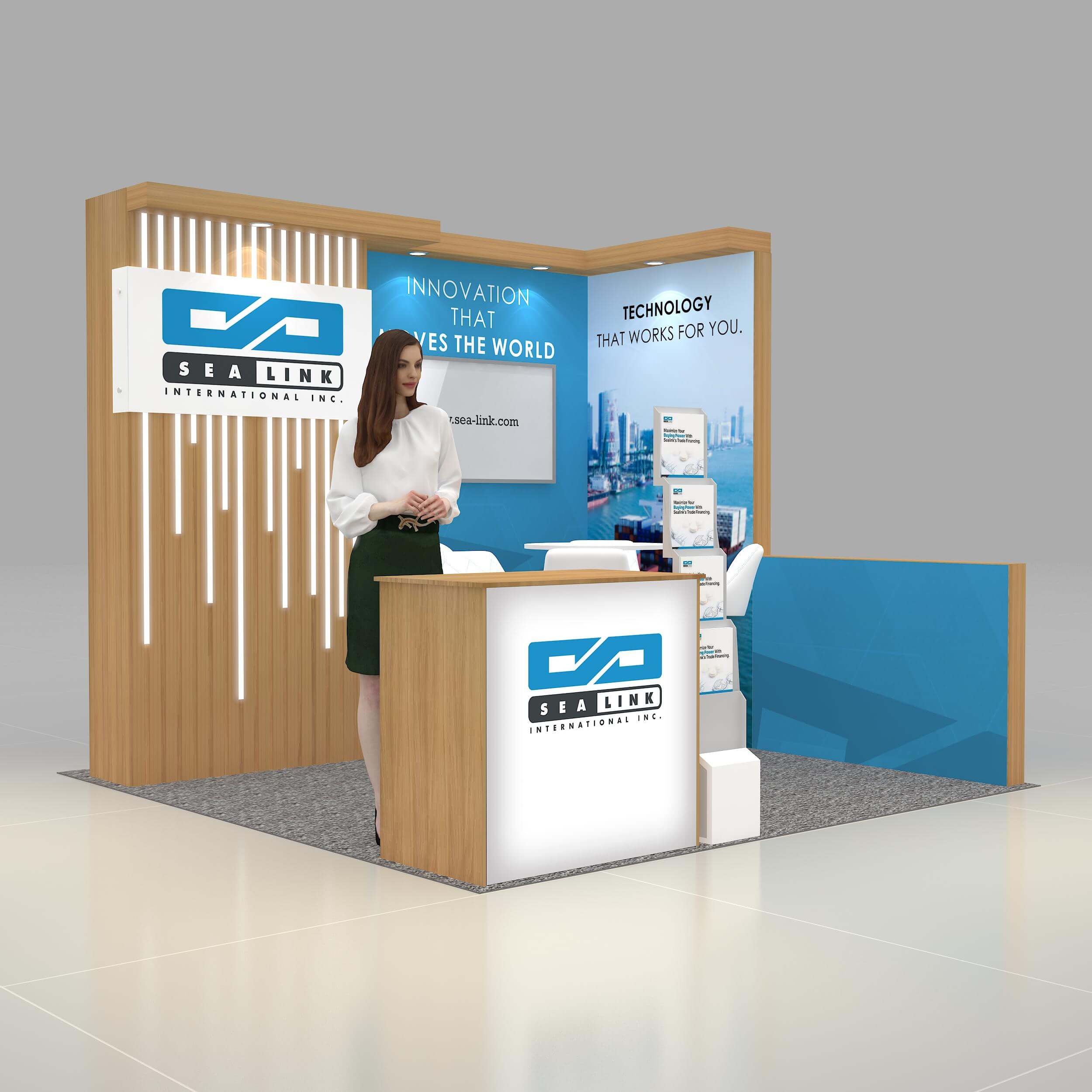 10x10 booth rental BRLU1010 24 - image2