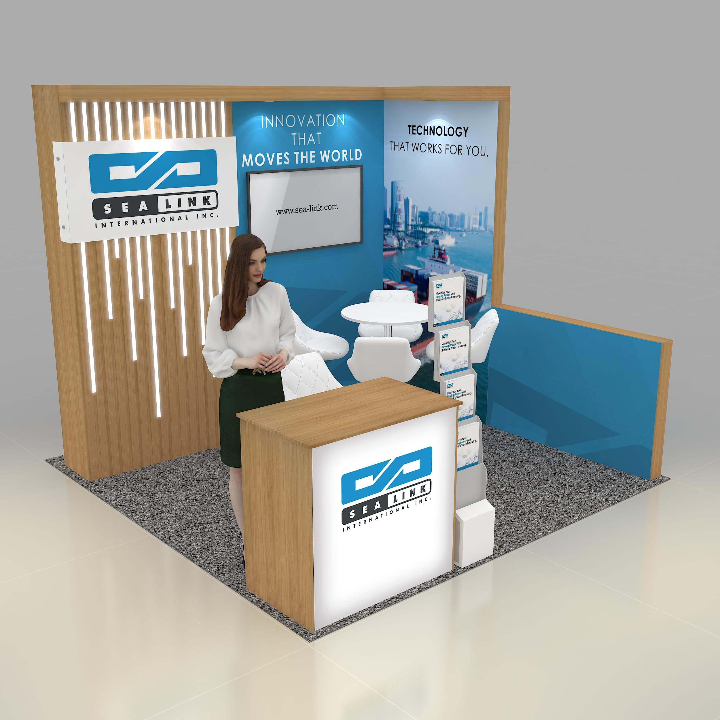 10x10 booth rental BRLU1010 24 - image3
