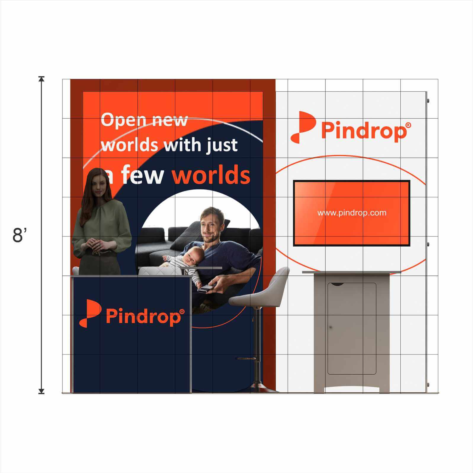 10x10 booth rental GRLU1010 49 - image5