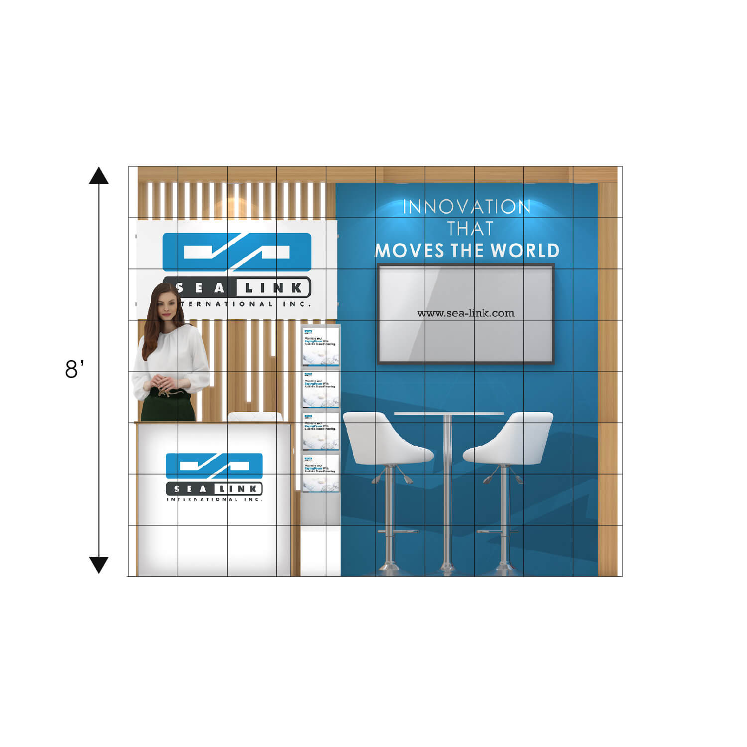 10x10 booth rental BRLU1010 24 - image4
