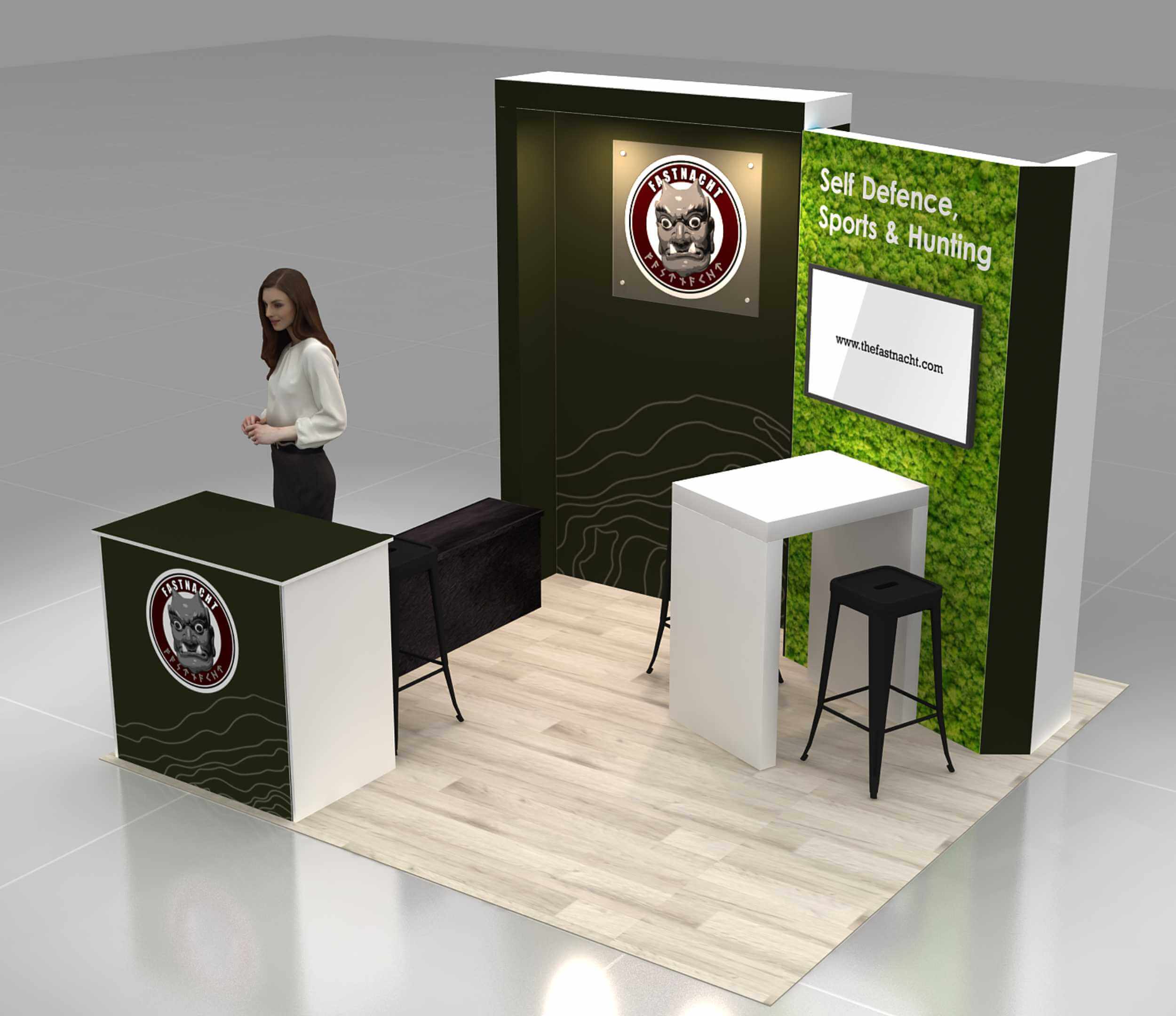10x10 booth rental GRLE1010 05 - image2