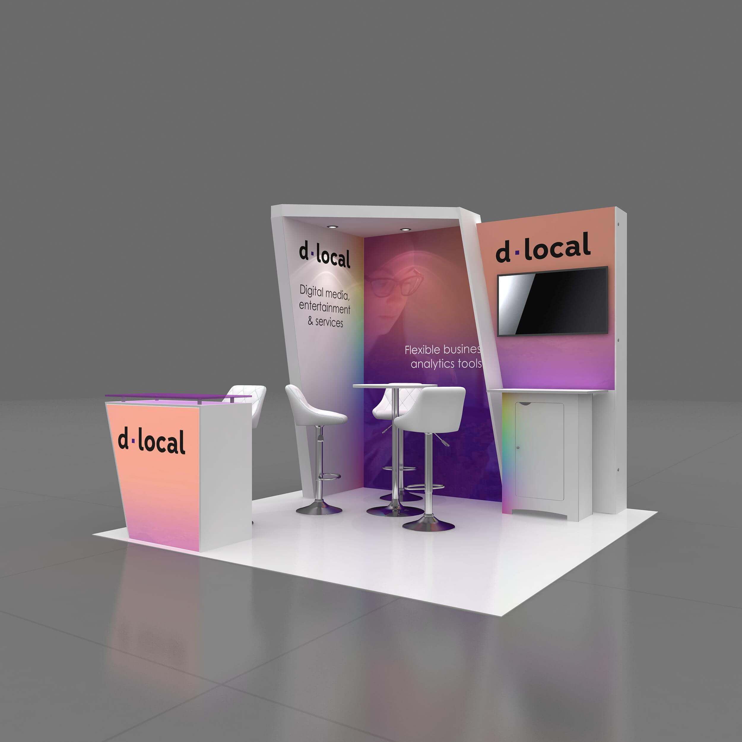10x10 booth rental GRLU1010 22 - image2