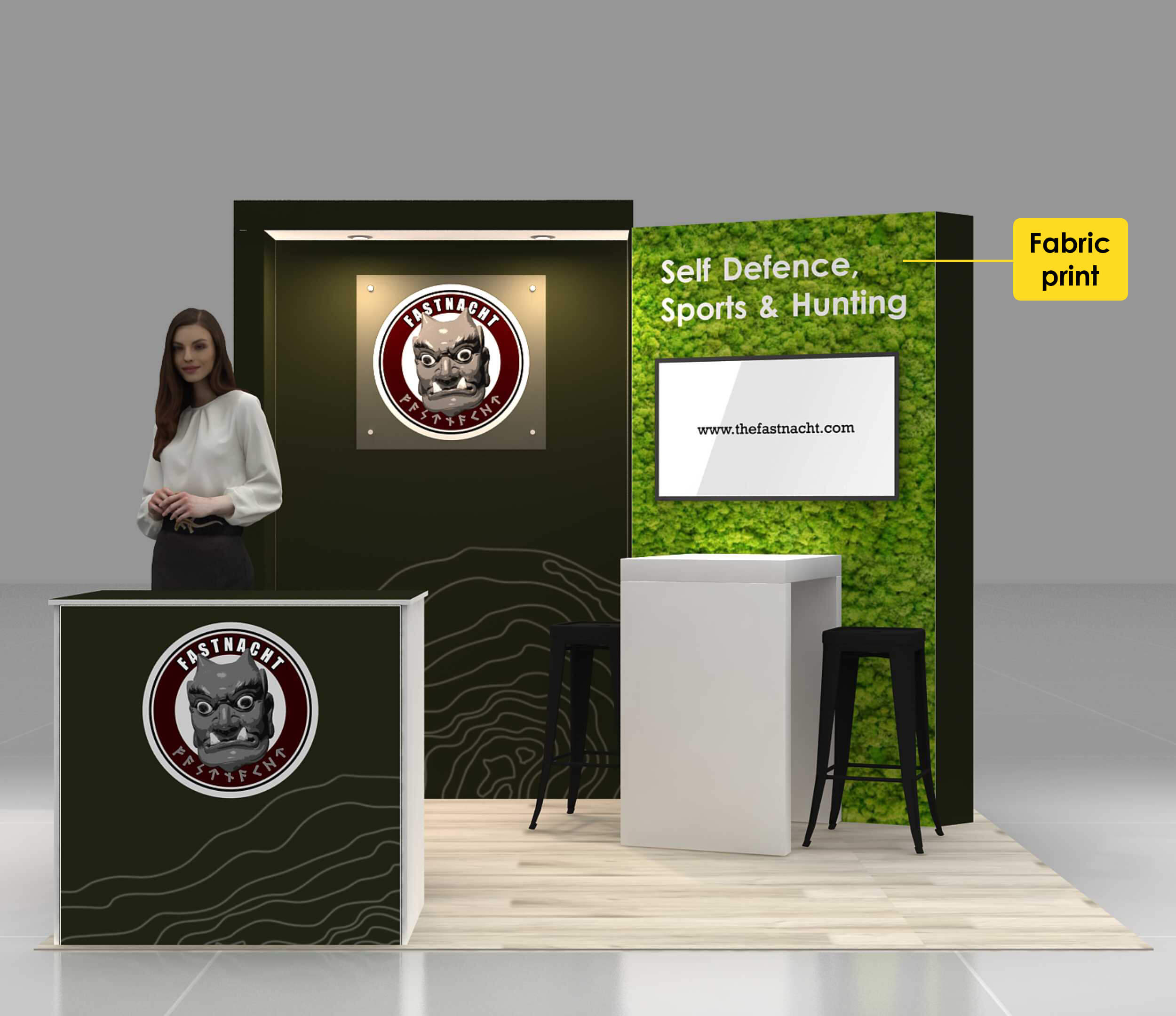 10x10 booth rental GRLE1010 05 - image1