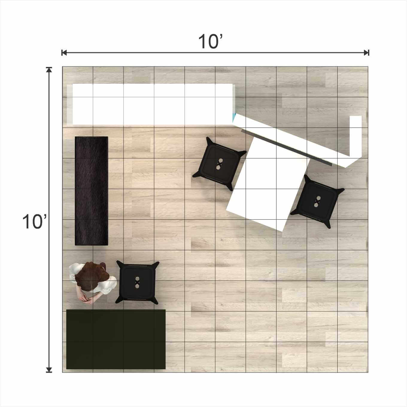 10x10 booth rental GRLE1010 05 - image6