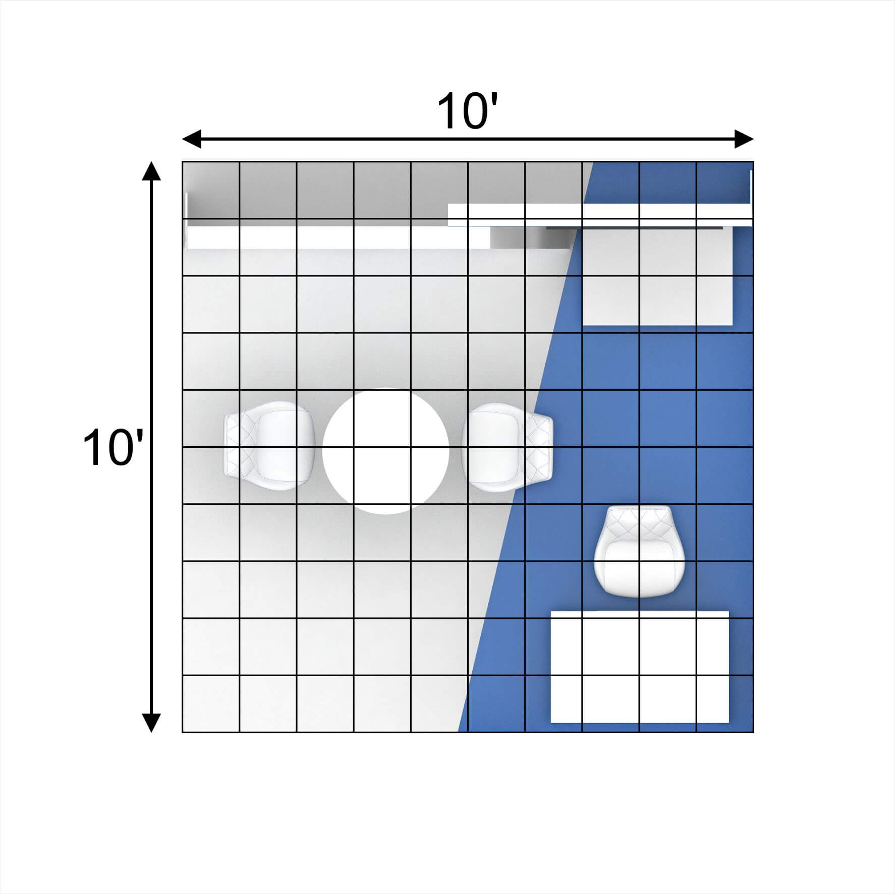 10x10 booth rental GRLU1010 28 - image6