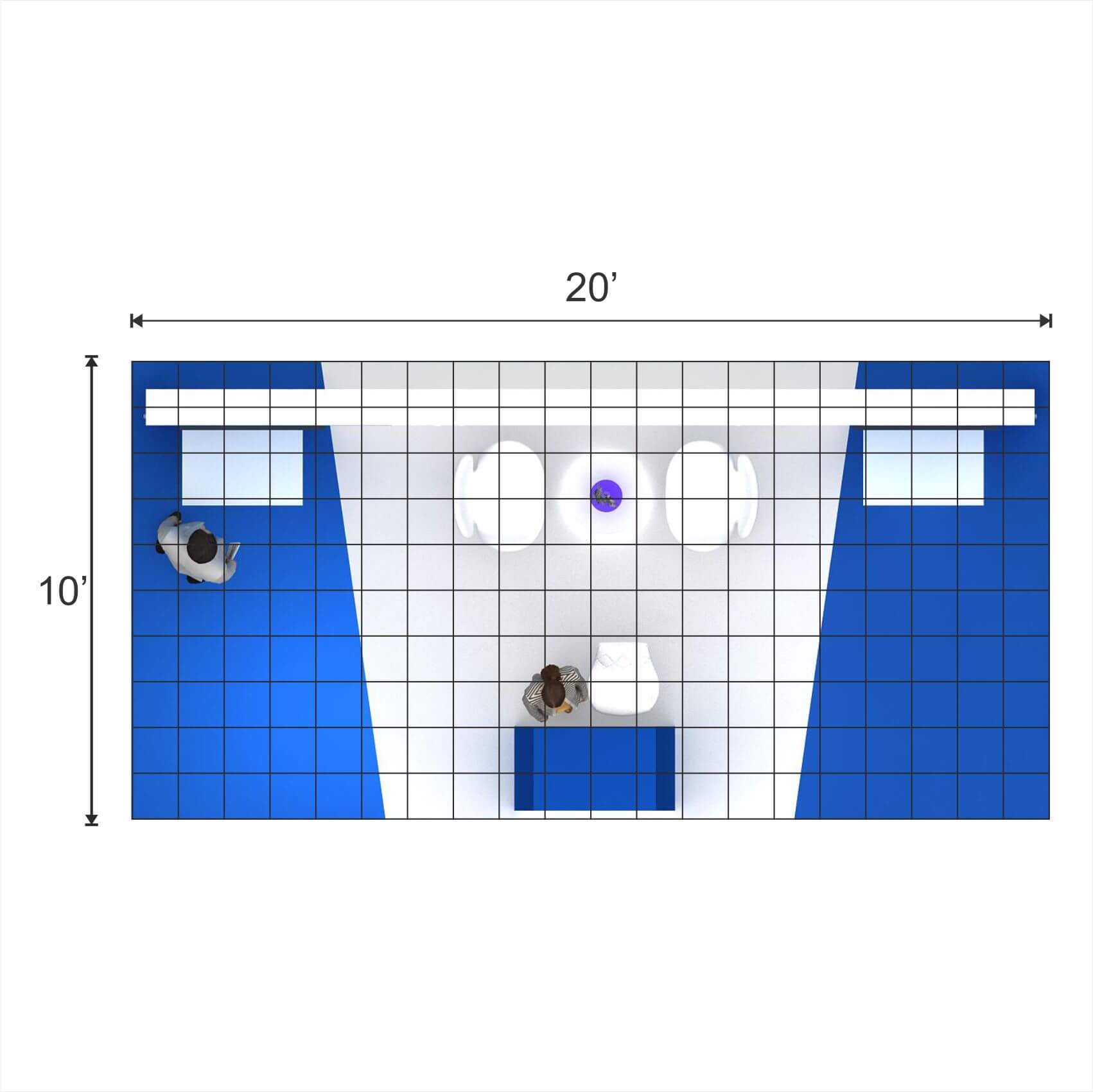 10x20 booth rental GRLU1020 70 - image6