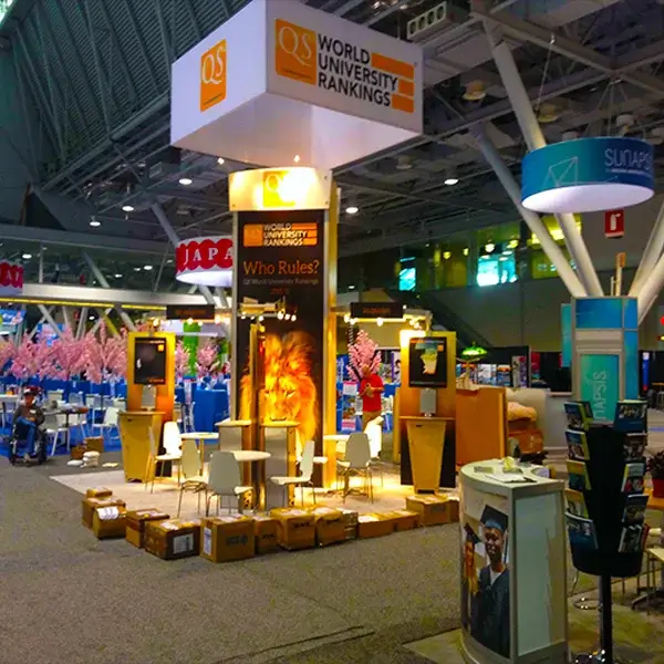 Trade Show Rental Display For QS At NAFSA, Boston
