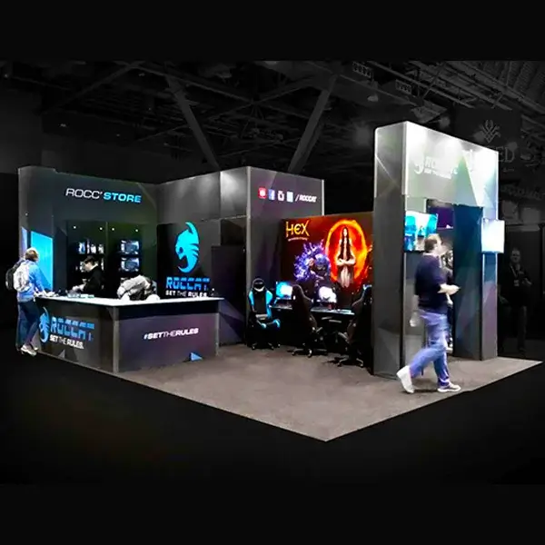 20x20 Roccat Rental Booth @ PAX East, Boston