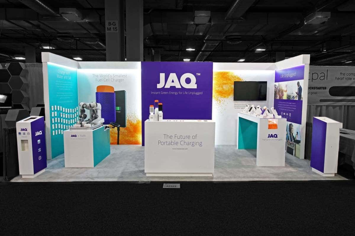 JAQ's engaging 10x20 booth rental at CES
