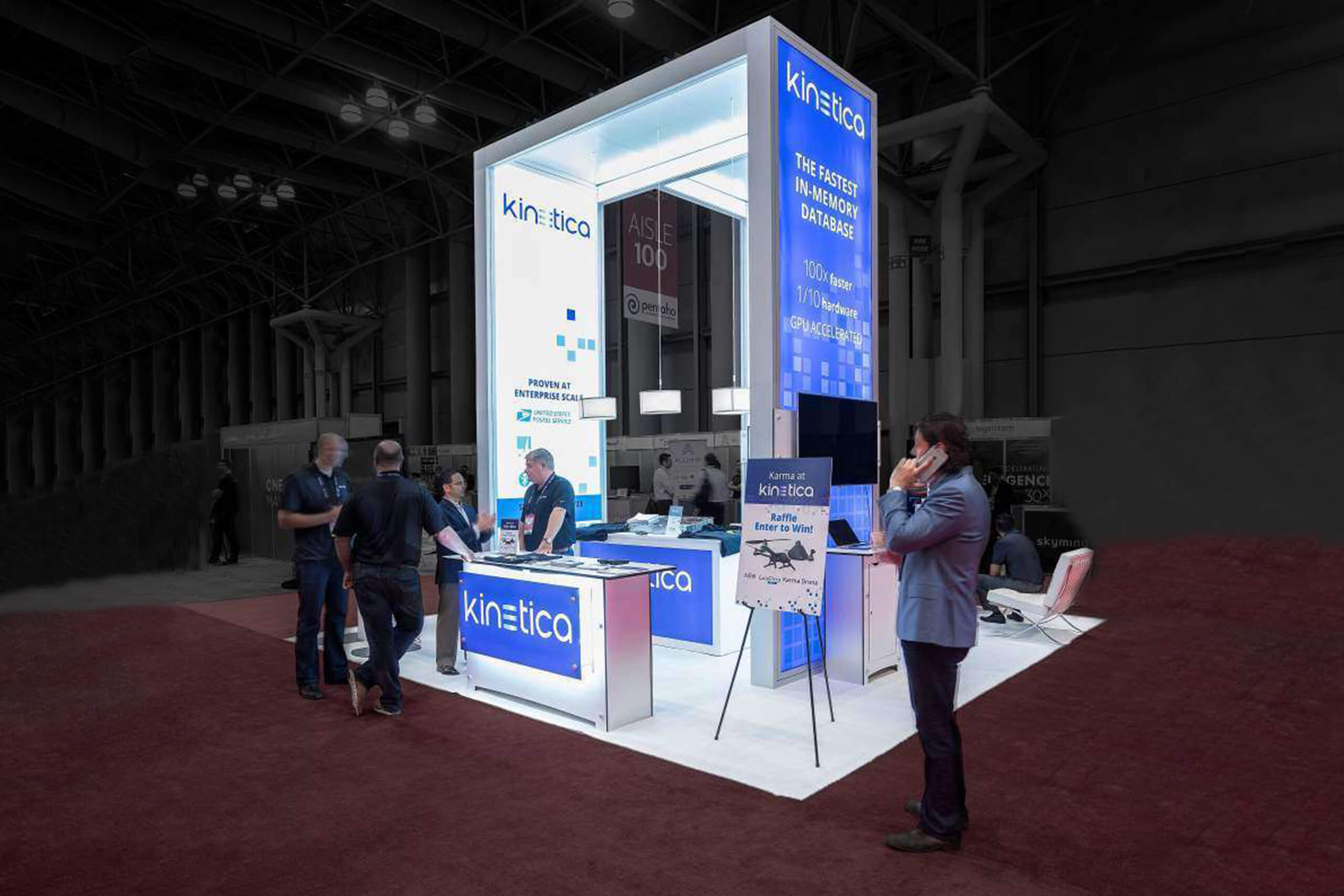 Kinetica's turning heads with a 20x20 booth at Strata Hadoop