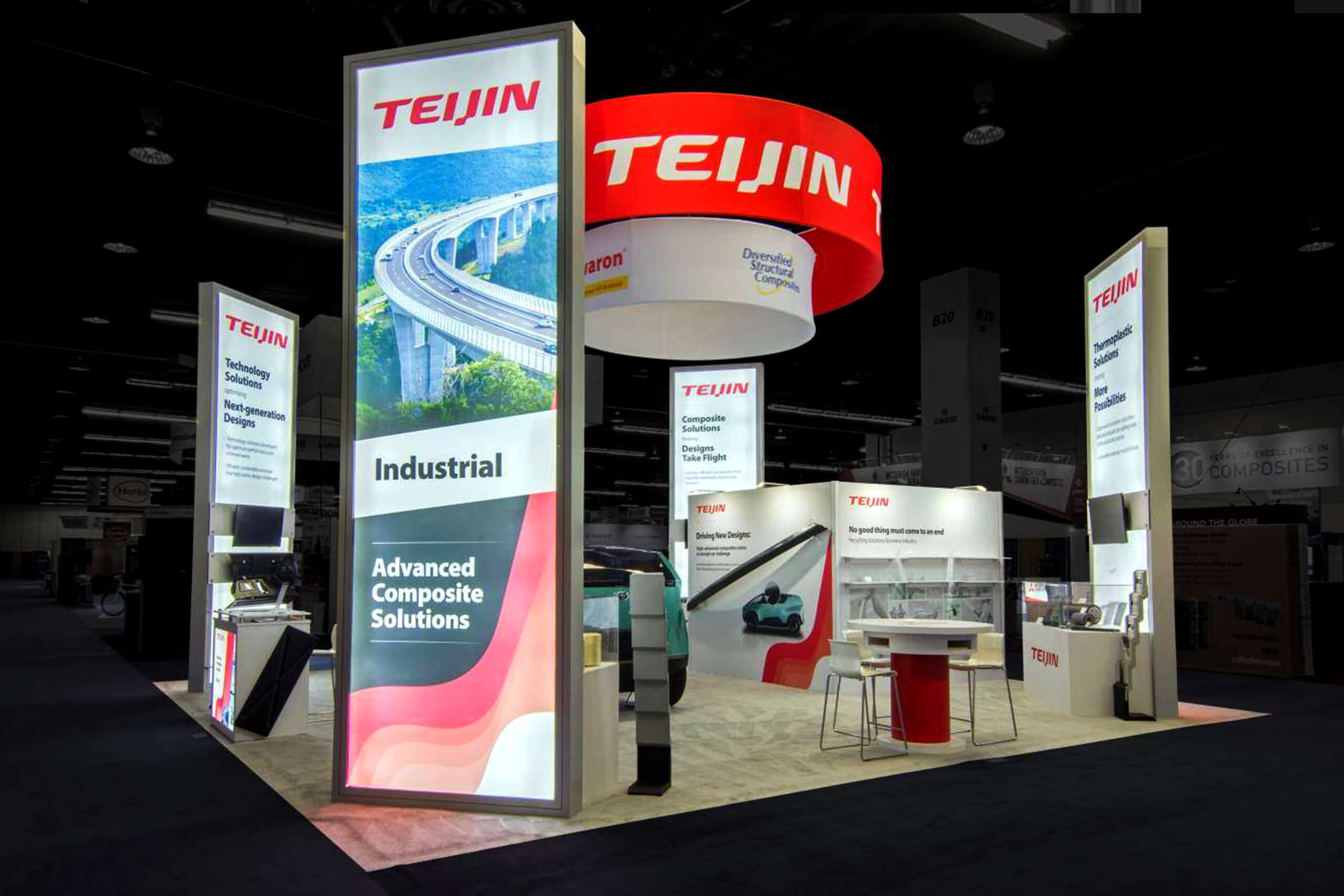 Teijin's 30x30 booth grabbing attention at CAMX