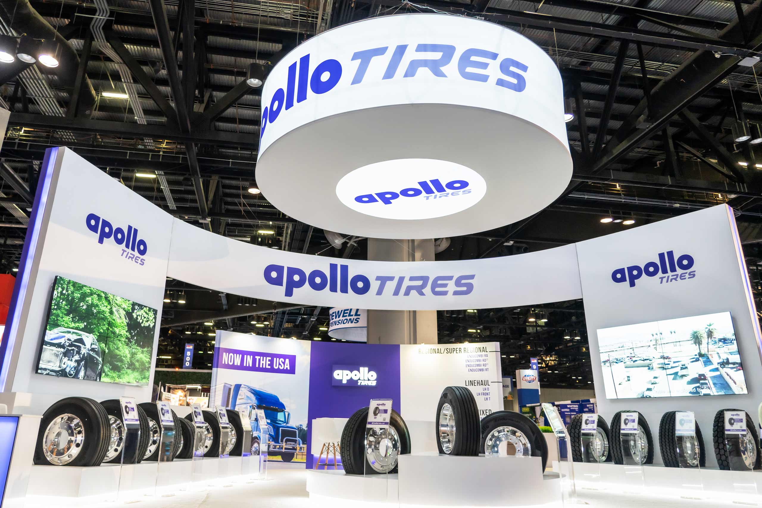 Apollo Tires Ltd trade show booth rental at TMC Annual