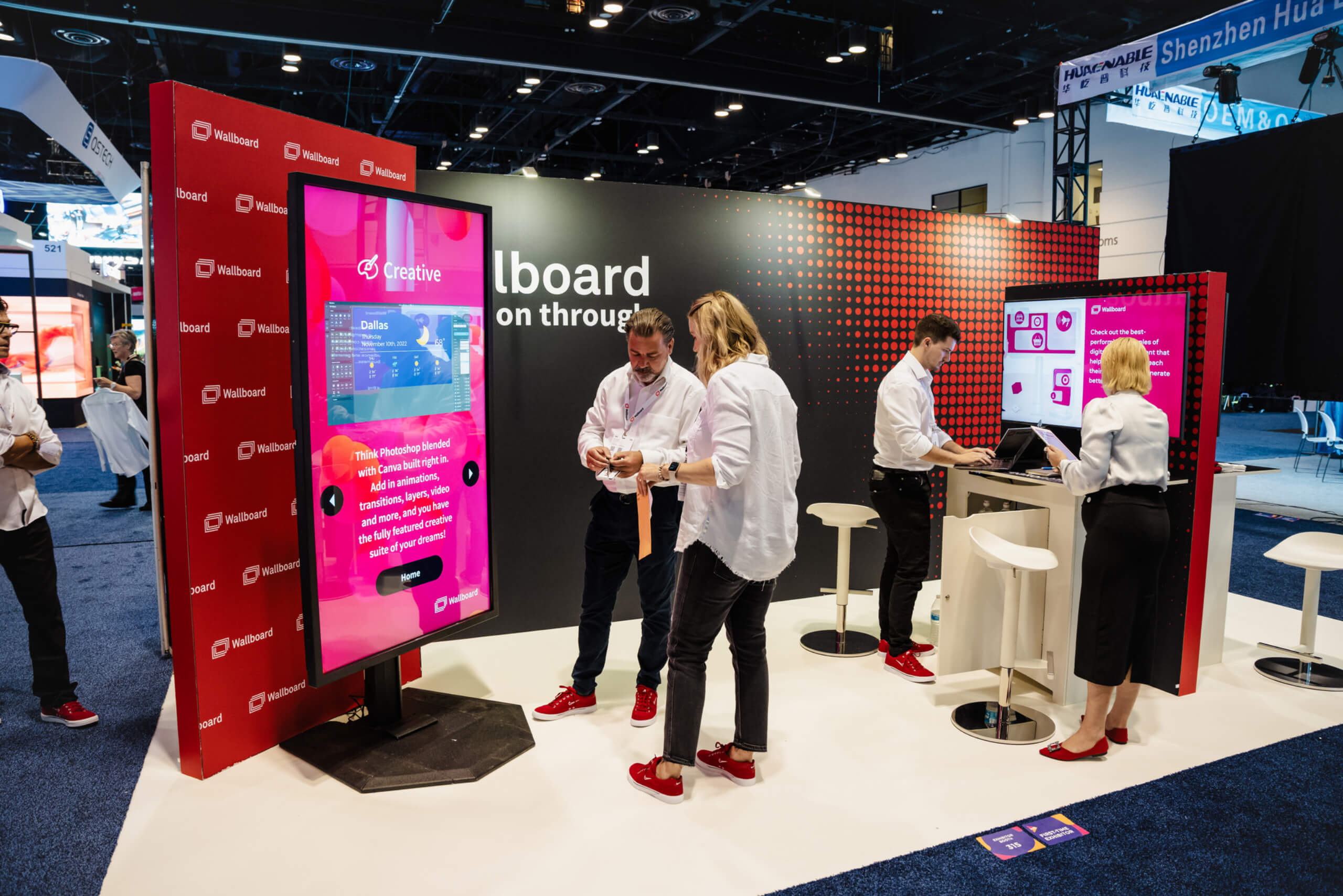 Wallboard 10x20 Exhibit rental at HR Expo