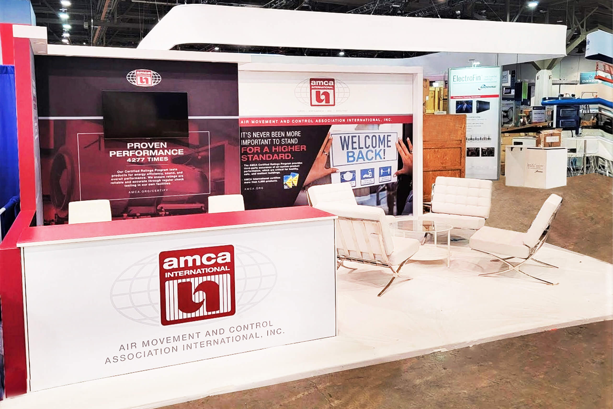 AMCA International Inc. exhibit rentals at AHR Expo
