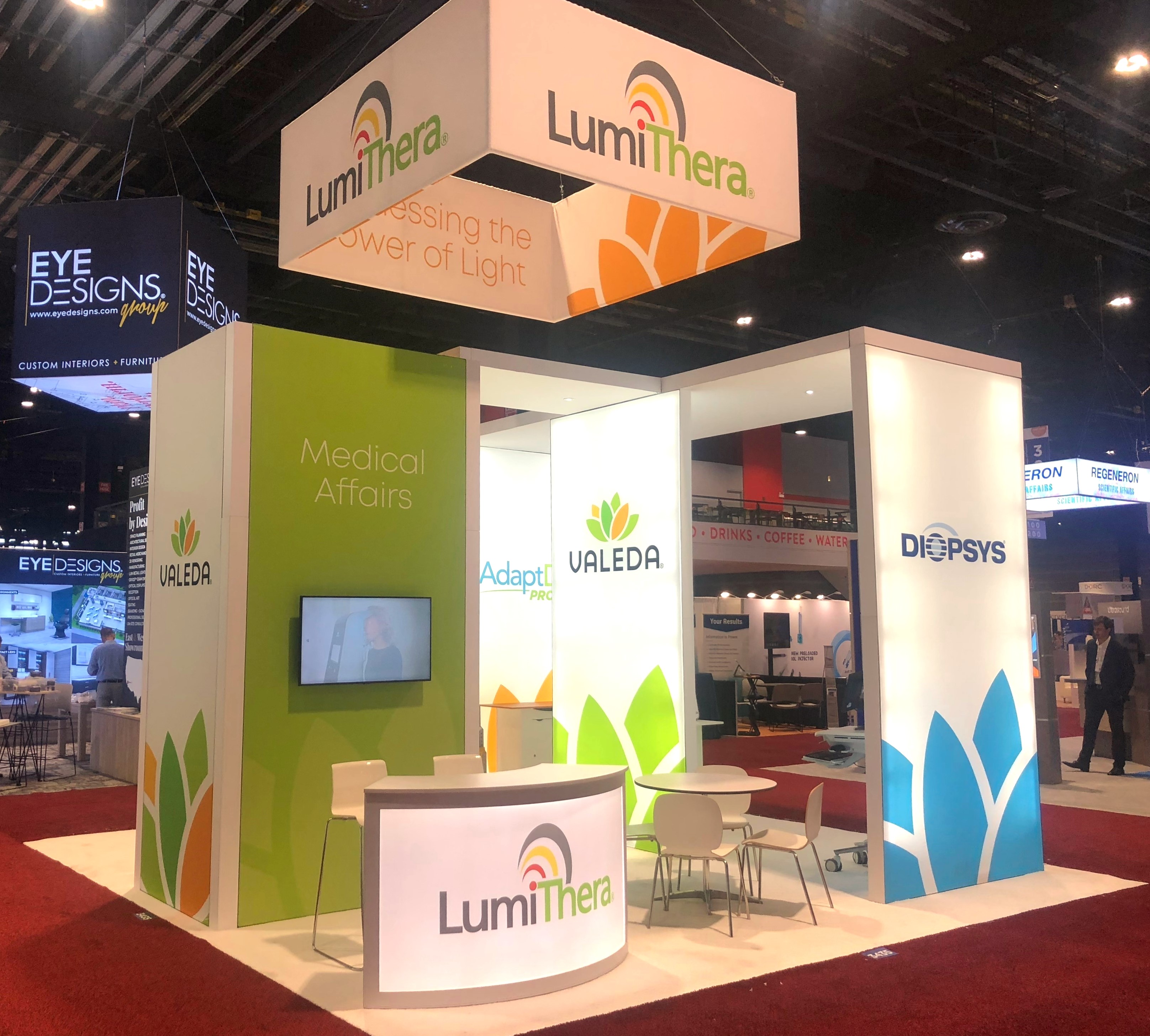 Lumi custom exhibit rentals at AAO Show