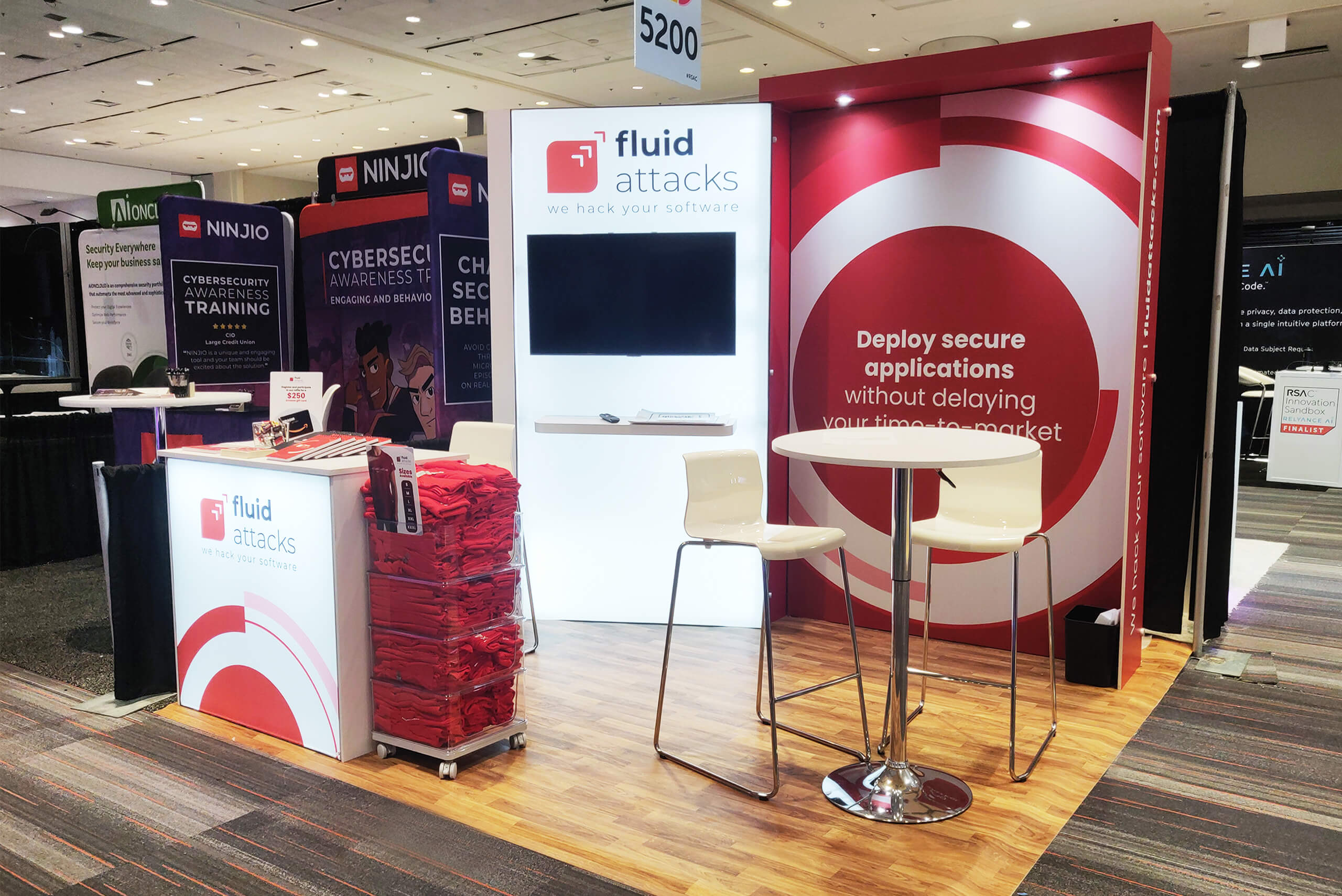 Fluid Attacks 10x10 Trade Show Booth Displays at RSA Conference
