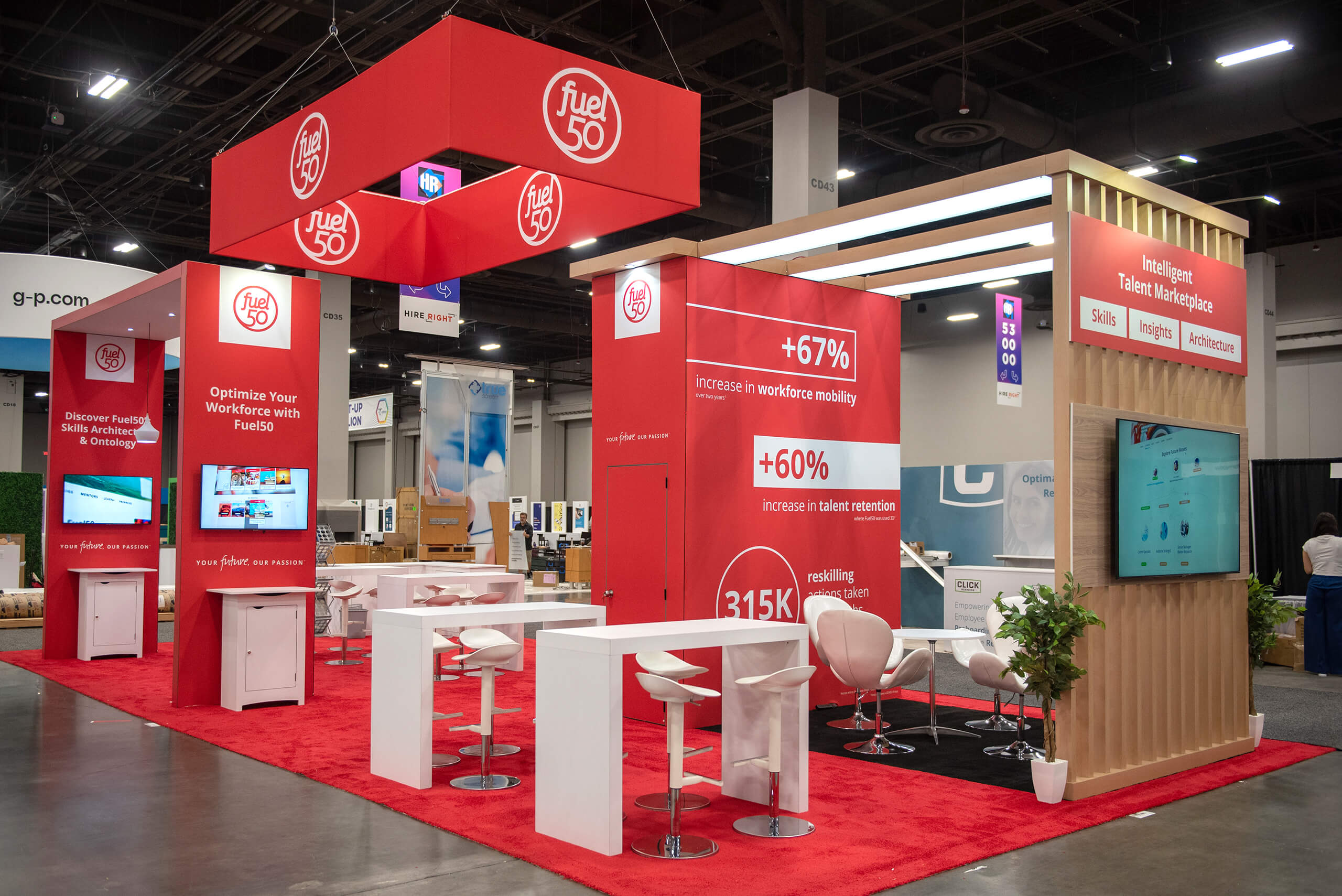 Fuel 50 20x40 booth rentals at HR Technology Conference & Exhibition