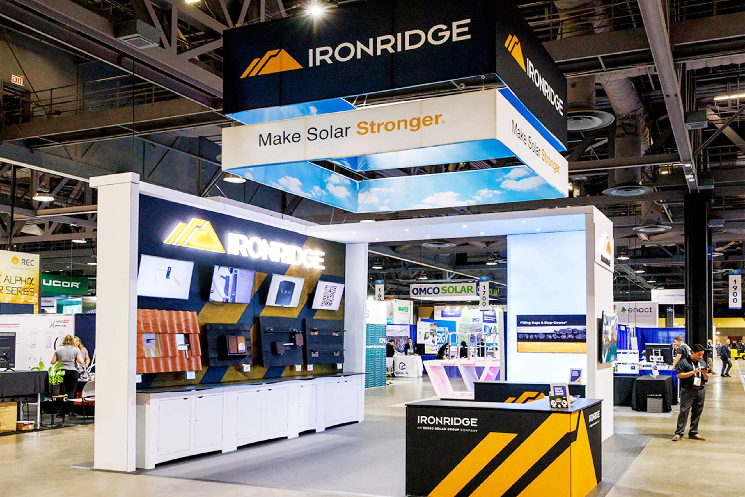 IronRidge 30x40 exhibit rentals at RE+ Events & Solar Power International